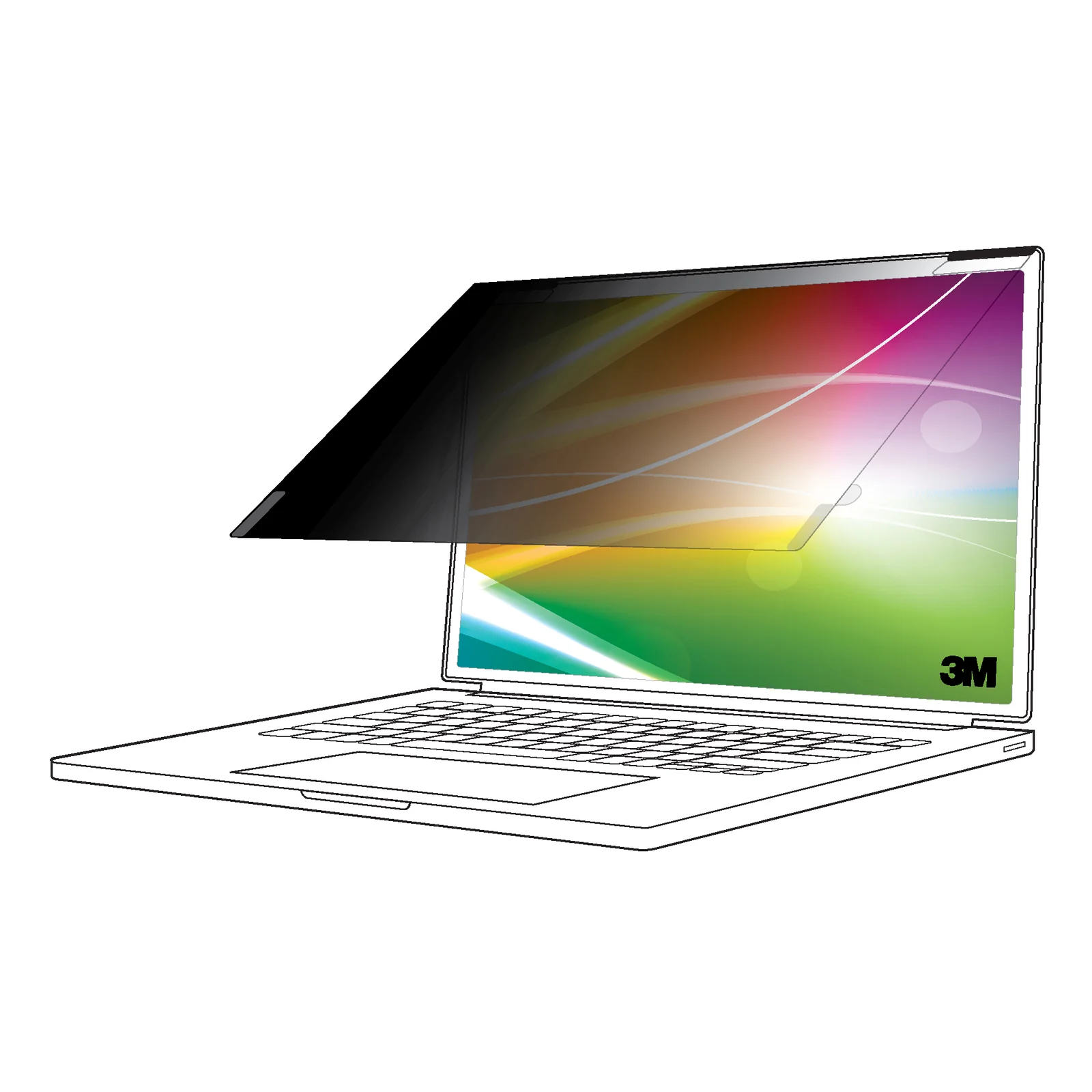 Filtre de confidentialité de l'écran lumineux pour Apple® MacBook Pro® 14 M1-M4, 16:10, BPNAP003