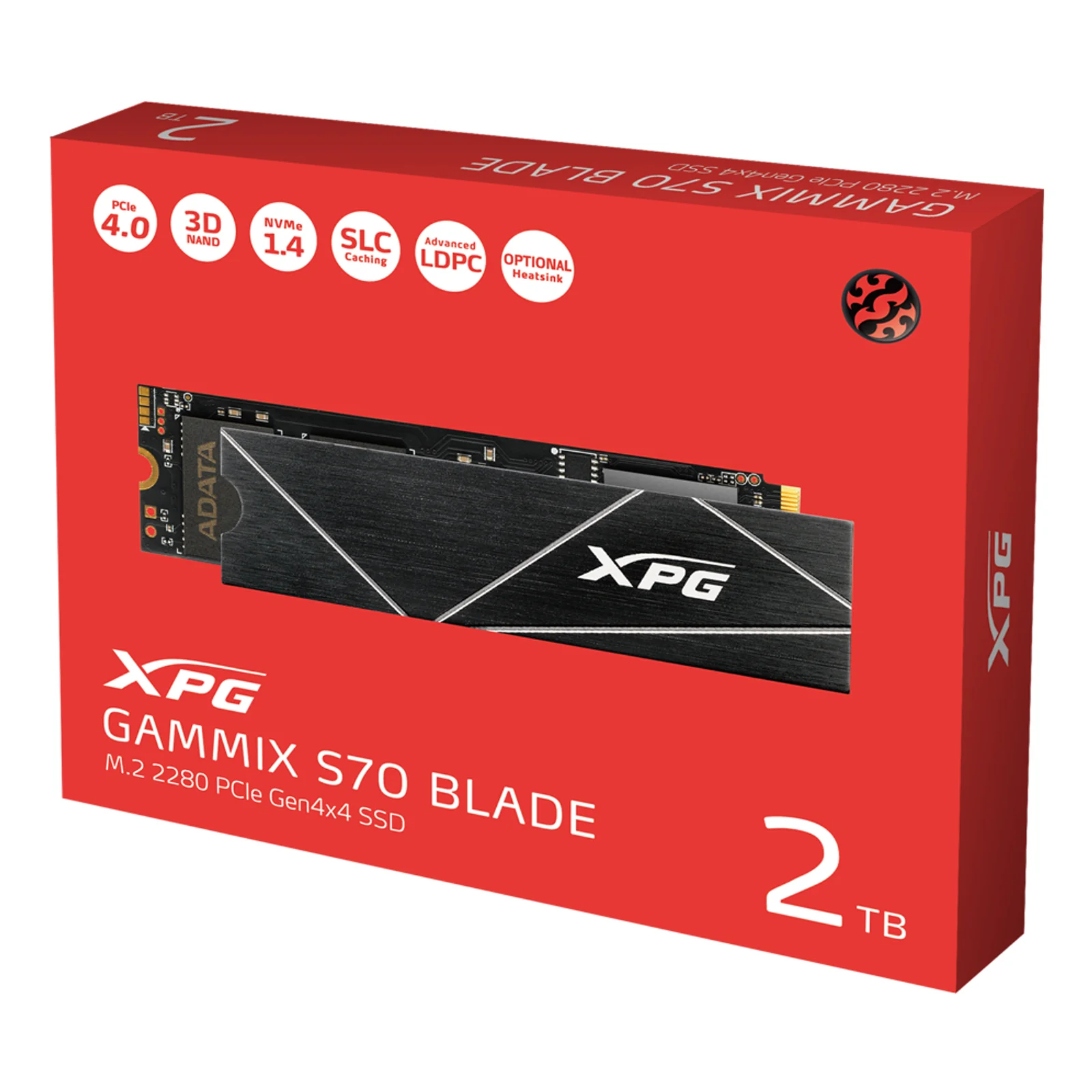 XPG GAMMIX S70 Blade 2 To M.2 PCI Express 4.0 NVMe 3D NAND