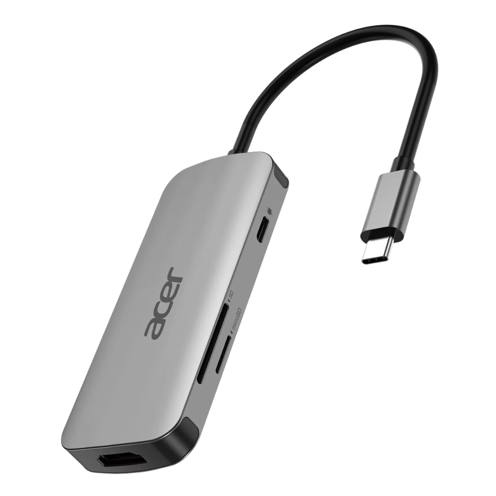 Acer 7in1 Type C Dongle Avec fil USB 3.2 Gen 1 (3.1 Gen 1) Type-C Argent