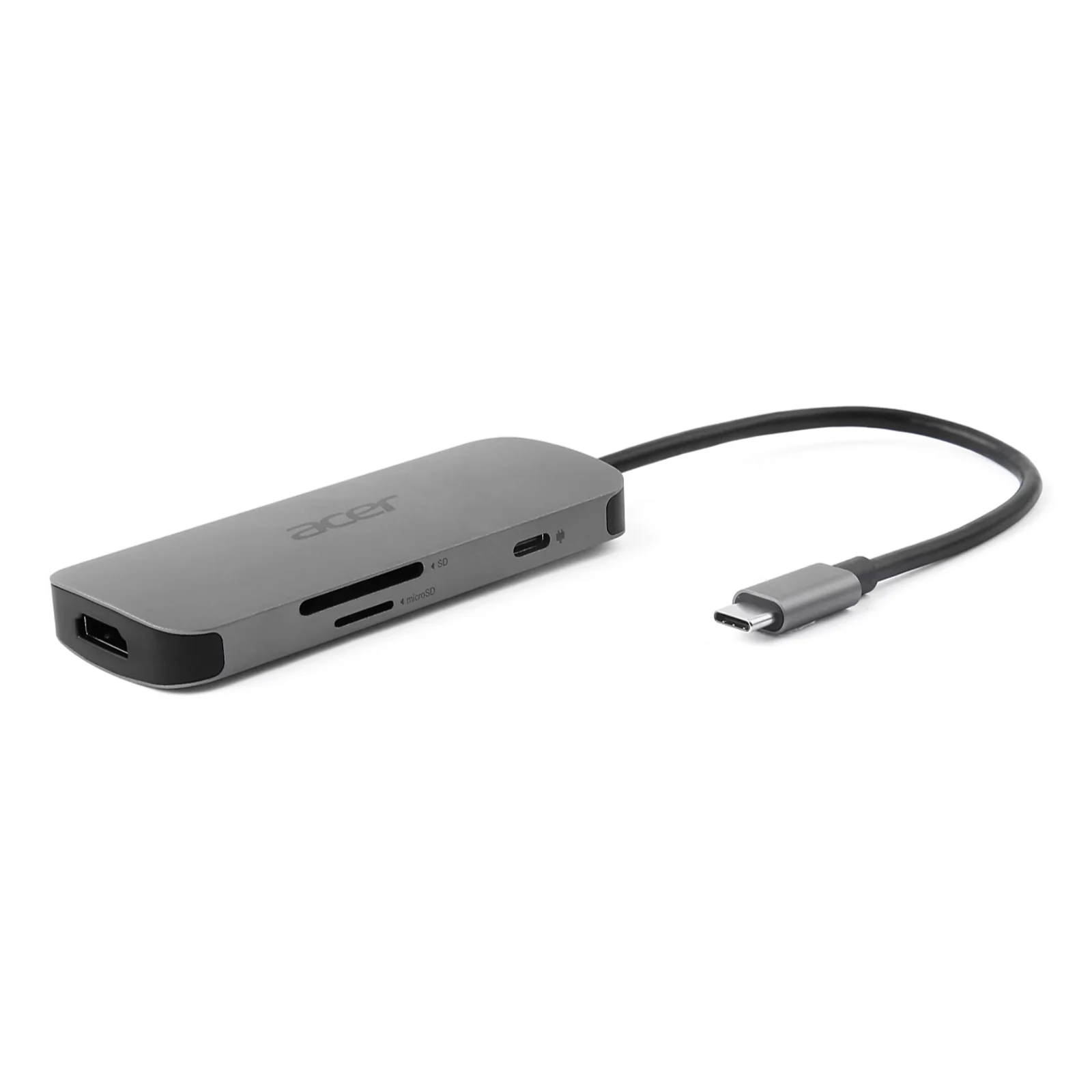 Acer 7in1 Type C Dongle Avec fil USB 3.2 Gen 1 (3.1 Gen 1) Type-C Argent