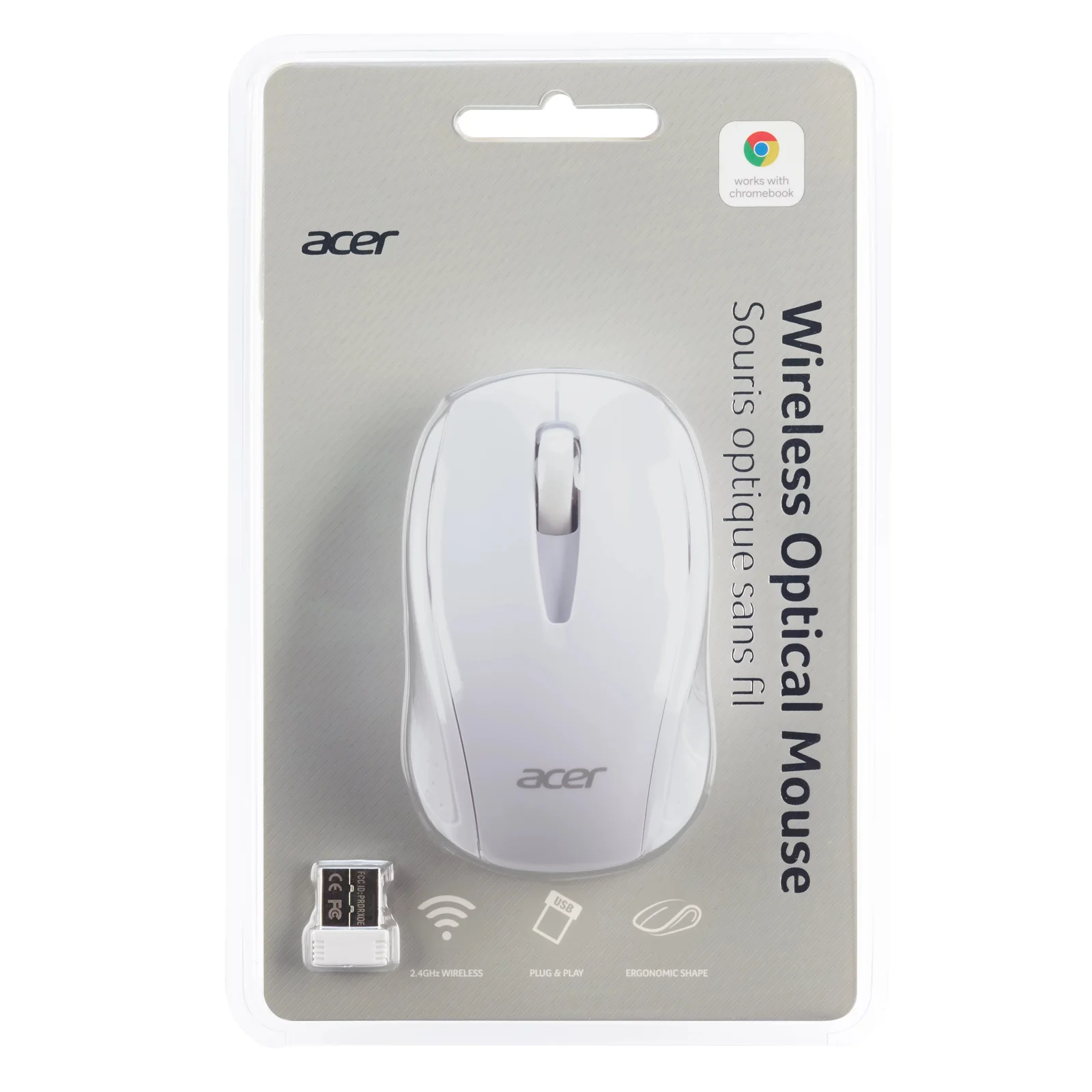 Acer AMR800 souris Ambidextre RF sans fil Optique 1600 DPI