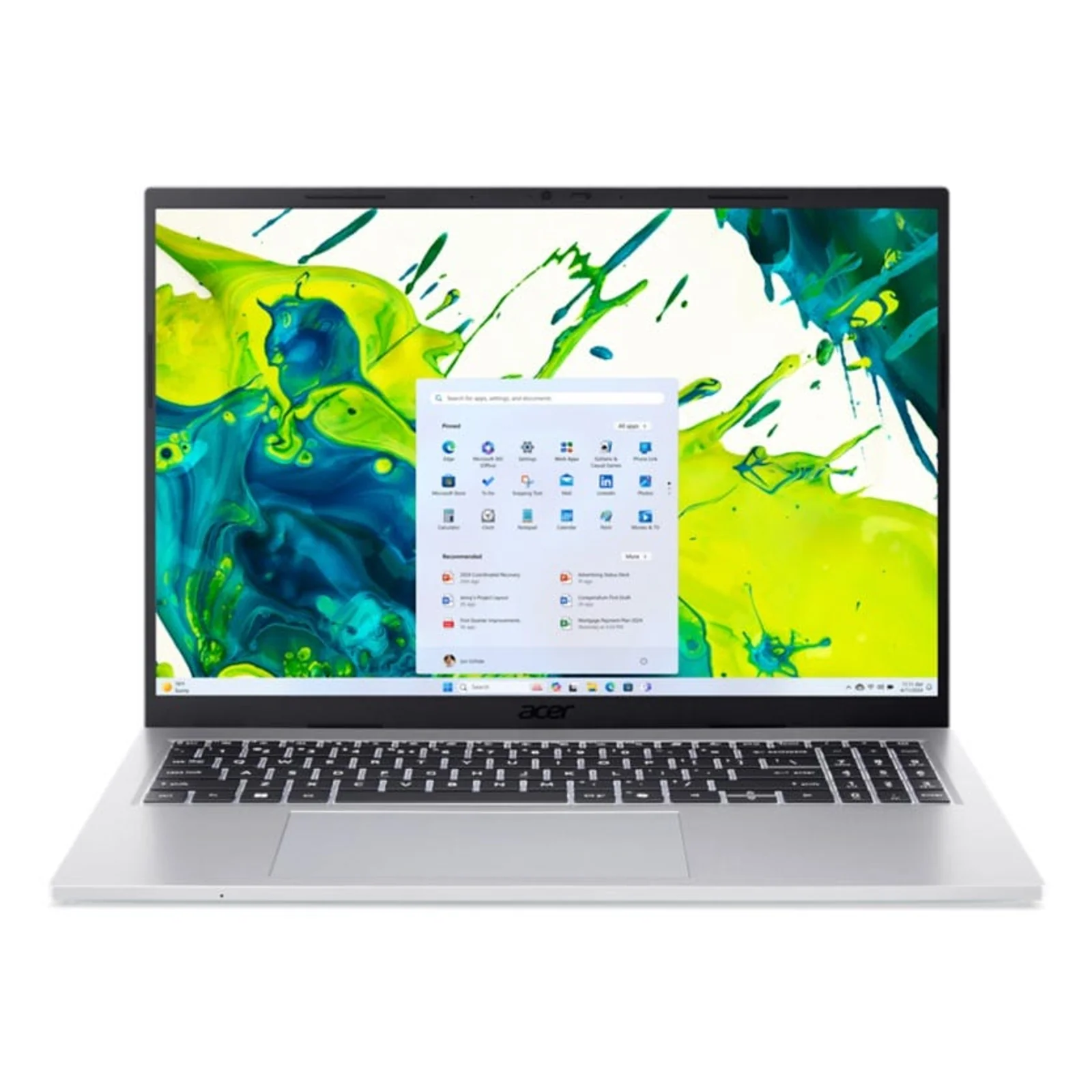 Aspire AG16-71P-30GP Intel® Core™ i3 i3-1305U Ordinateur portable 40,6 cm (16") WUXGA 8 Go DDR5-SDRAM 512 Go SSD Wi-Fi 6 (802.11ax) Windows 11 Home Argent