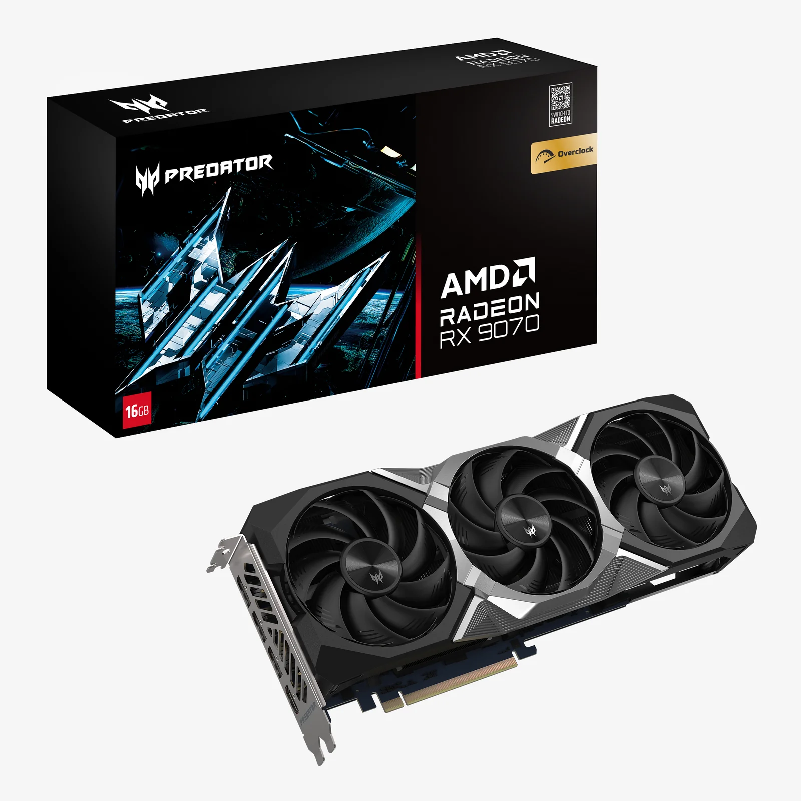 Predator BiFrost Radeon RX 9070 OC 16GB AMD 16 Go GDDR6