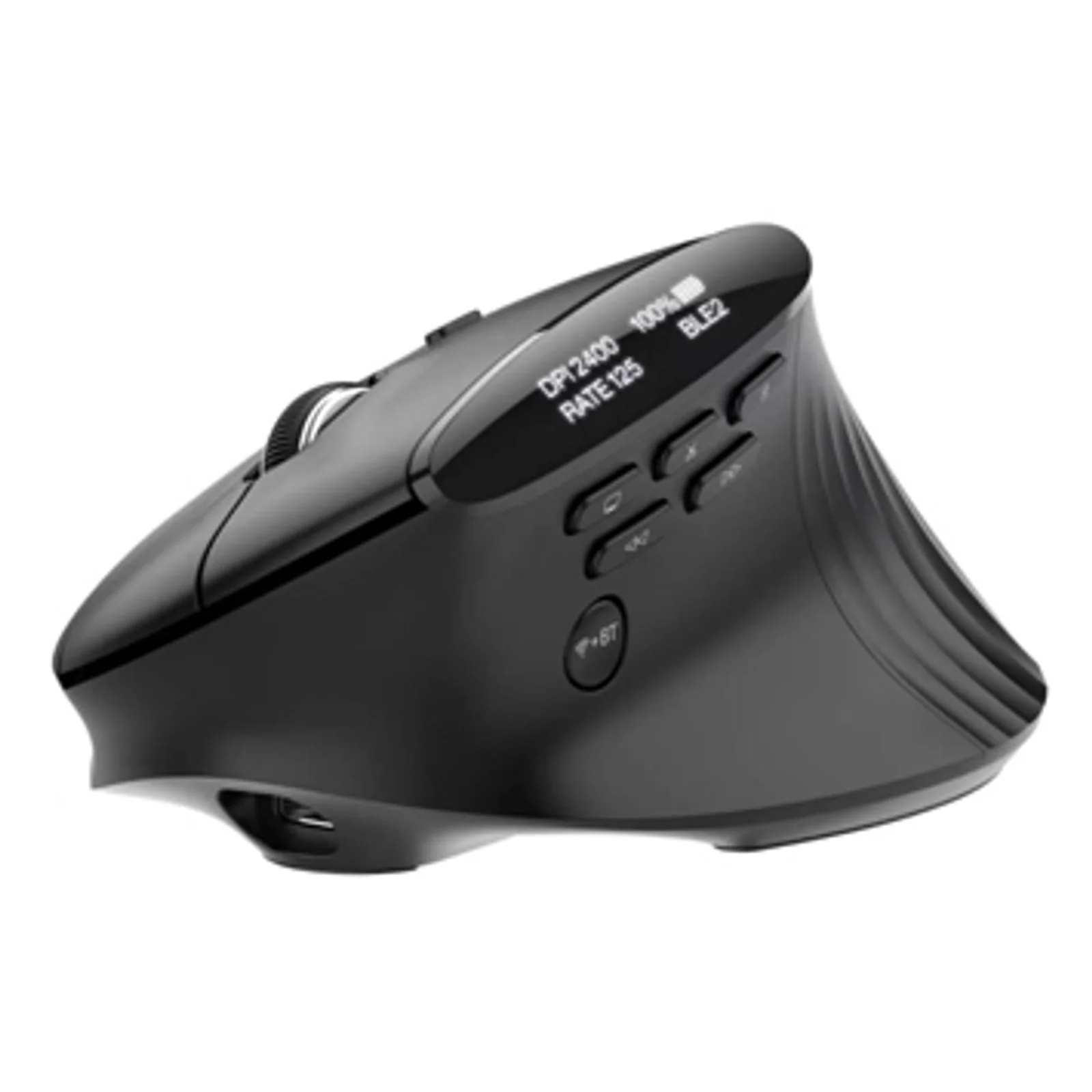 Smart Fit Vertical Mouse - Retail pack souris Droitier RF sans fil + Bluetooth 8000 DPI