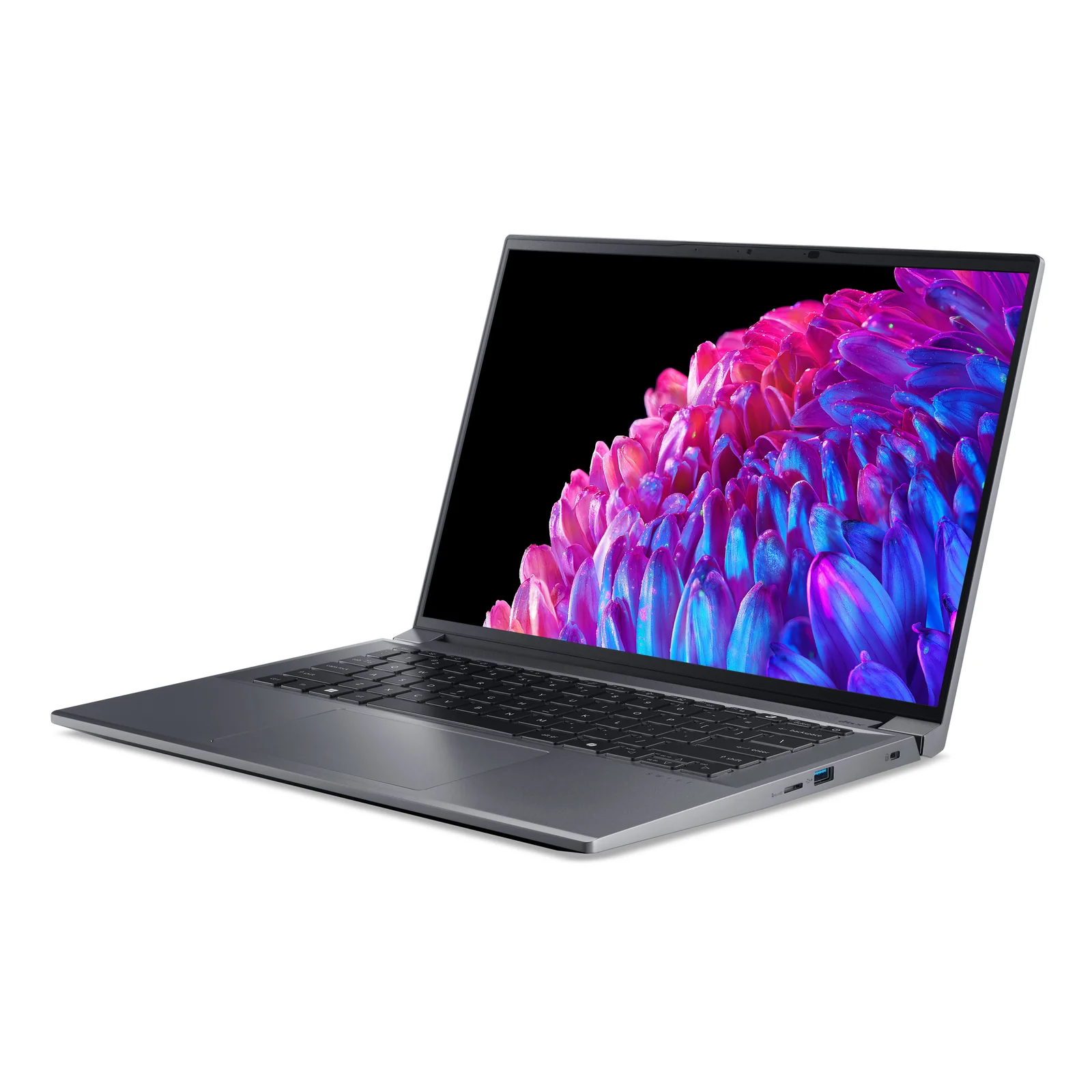 Acer Swift SFX14-72G-7894 Intel Core Ultra 7 155H Ordinateur portable 36,8 cm (14.5") 2.8K 32 Go LPDDR5-SDRAM 1 To SSD NVIDIA GeForce RTX 4060 Wi-Fi 6 (802.11ax) Windows 11 Pro Gris