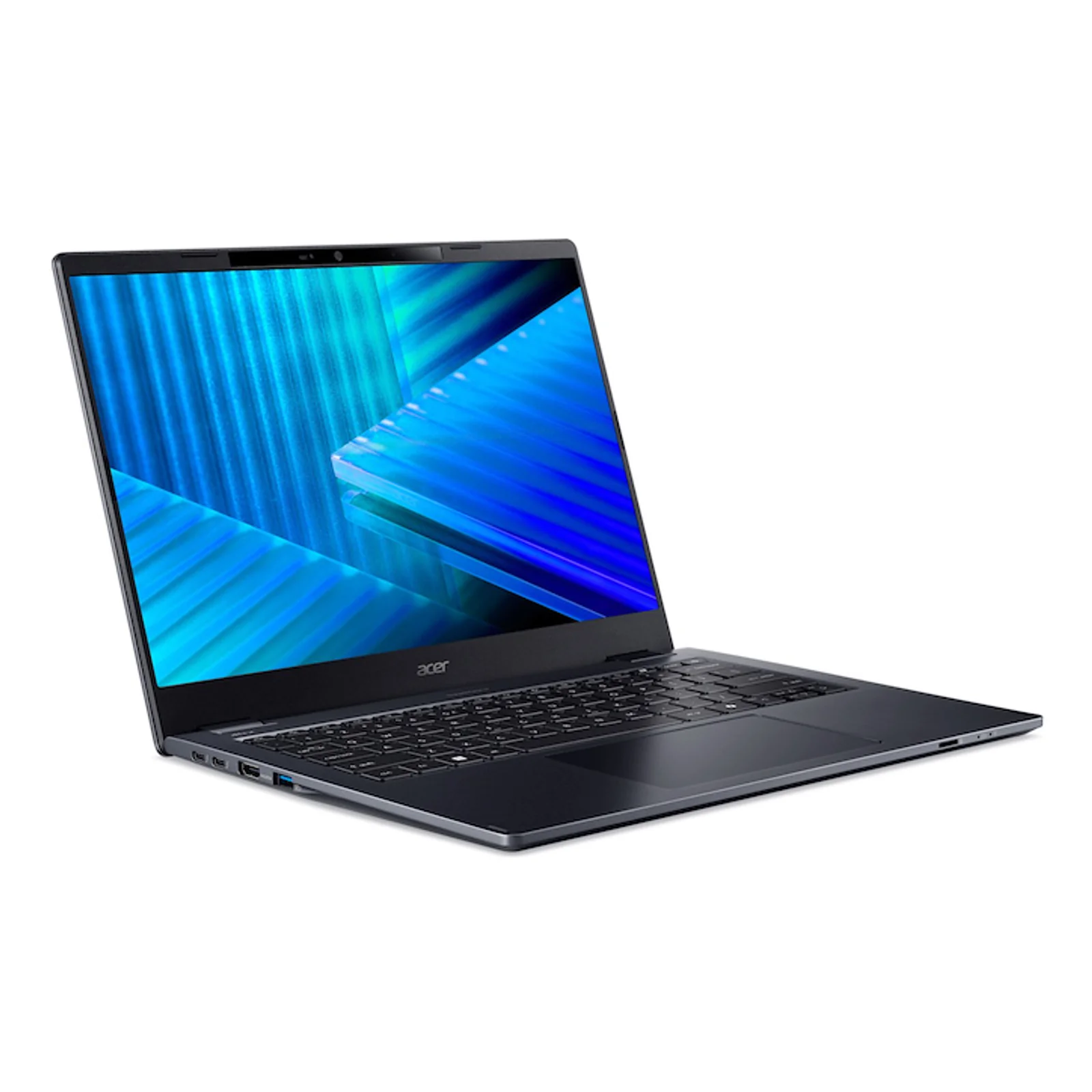 Acer TravelMate P4 TMP414-55-TCO-510W Intel Core Ultra 5 225U Ordinateur portable 35,6 cm (14") WUXGA 16 Go DDR5-SDRAM 512 Go SSD Wi-Fi 7 (802.11be) Windows 11 Pro Bleu