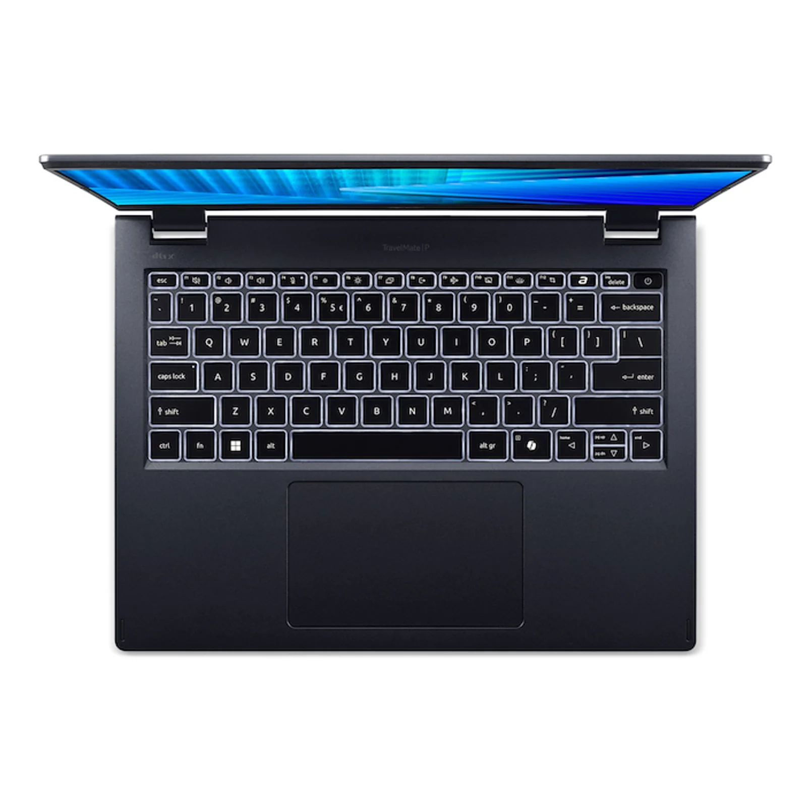 Acer TravelMate P4 TMP414-55-TCO-510W Intel Core Ultra 5 225U Ordinateur portable 35,6 cm (14") WUXGA 16 Go DDR5-SDRAM 512 Go SSD Wi-Fi 7 (802.11be) Windows 11 Pro Bleu