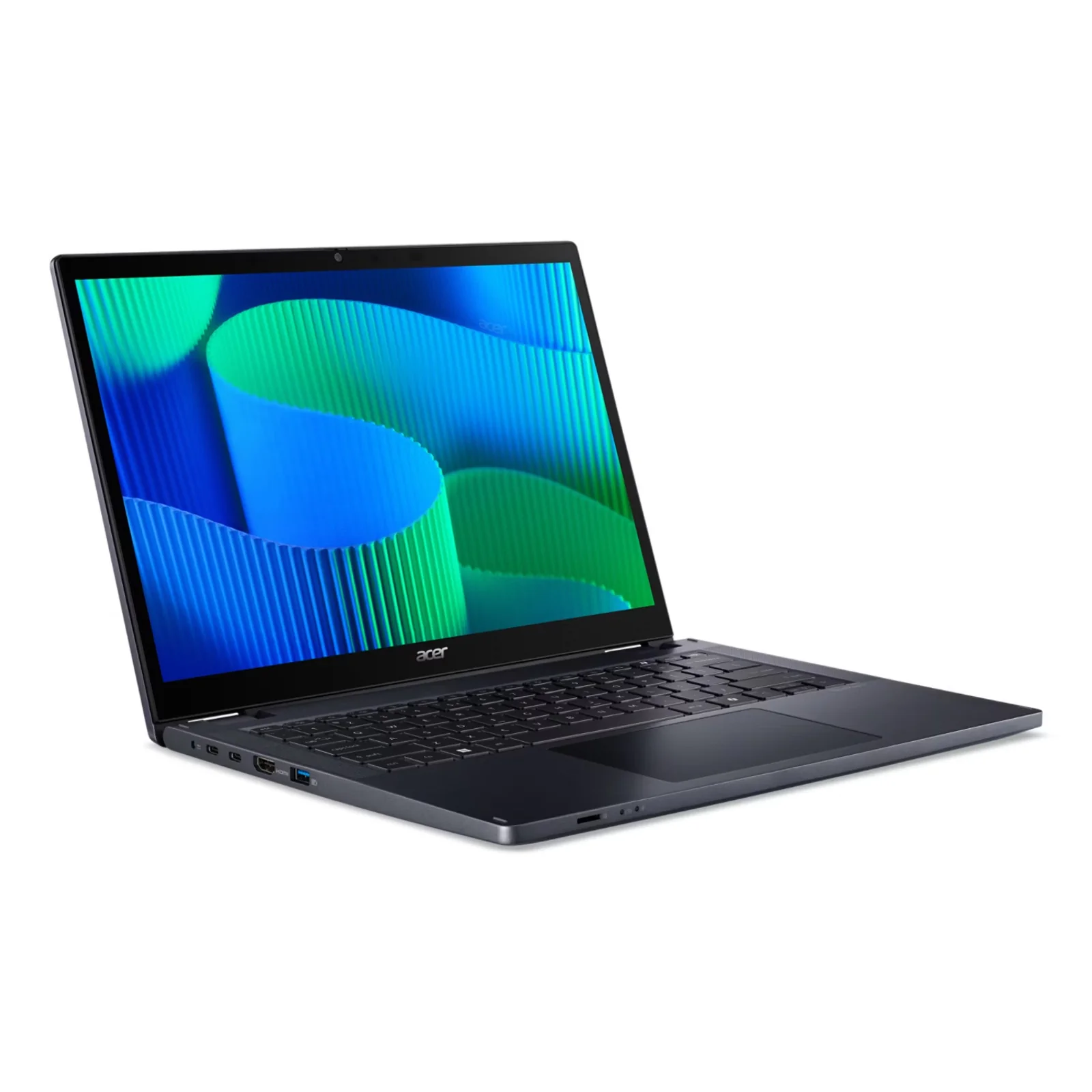 Acer TravelMate TMP414RN-54-TCO-5067 Intel Core Ultra 5 125U Hybride (2-en-1) 35,6 cm (14") Écran tactile WUXGA 32 Go DDR5-SDRAM 1 To SSD Wi-Fi 6E (802.11ax) Windows 11 Pro Bleu