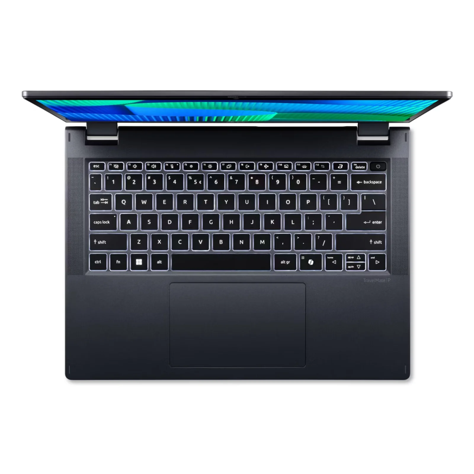 Acer TravelMate TMP414RN-54-TCO-5067 Intel Core Ultra 5 125U Hybride (2-en-1) 35,6 cm (14") Écran tactile WUXGA 32 Go DDR5-SDRAM 1 To SSD Wi-Fi 6E (802.11ax) Windows 11 Pro Bleu