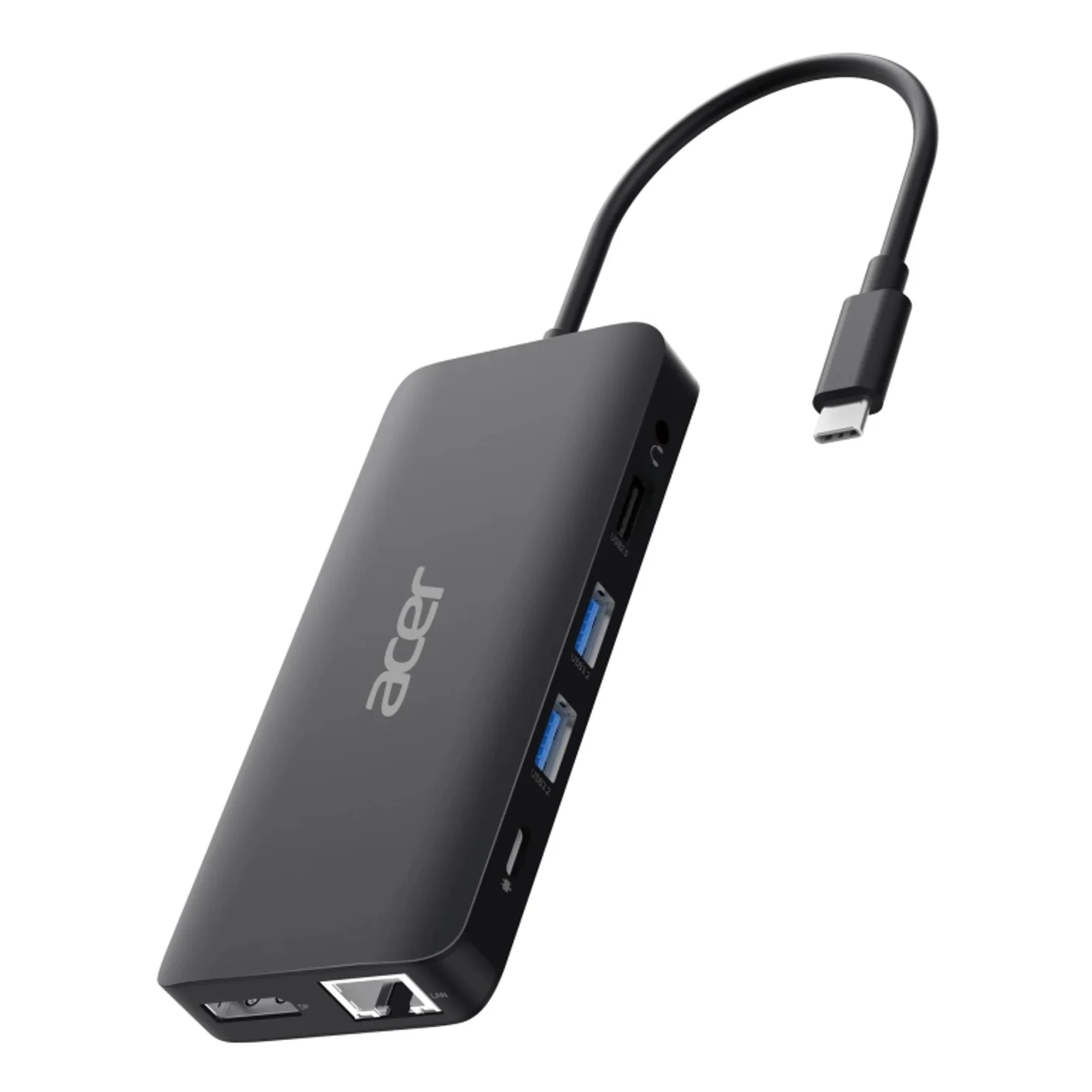 USB Type-C Dongle 12-in-1 Black Avec fil USB 3.2 Gen 1 (3.1 Gen 1) Type-C Noir