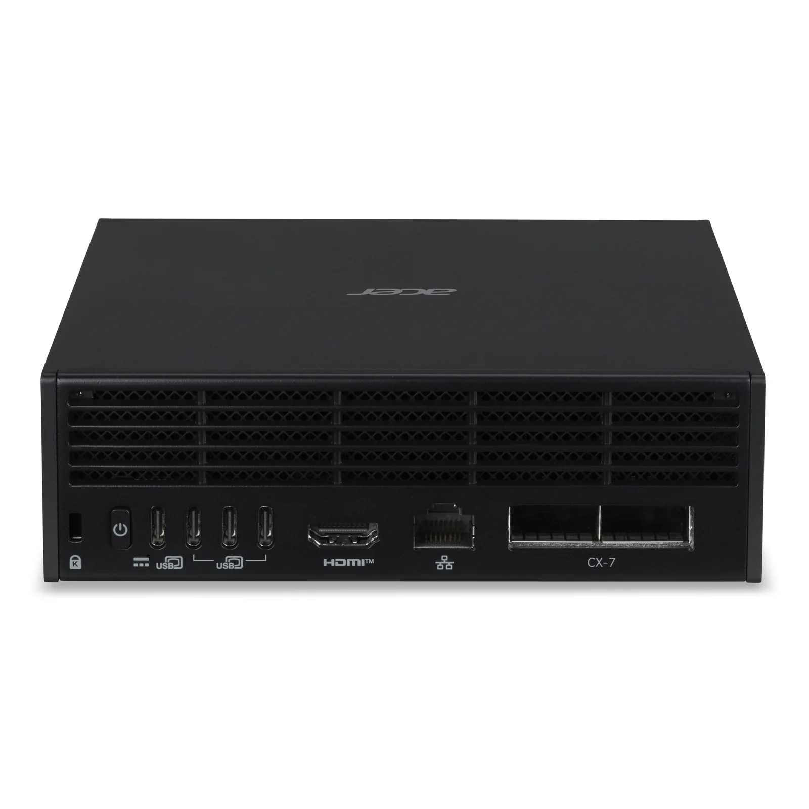 Acer Veriton VGN100 GB10 128 Go LPDDR5x-SDRAM 4 To SSD DGX OS Mini PC Station de travail Noir, Gris