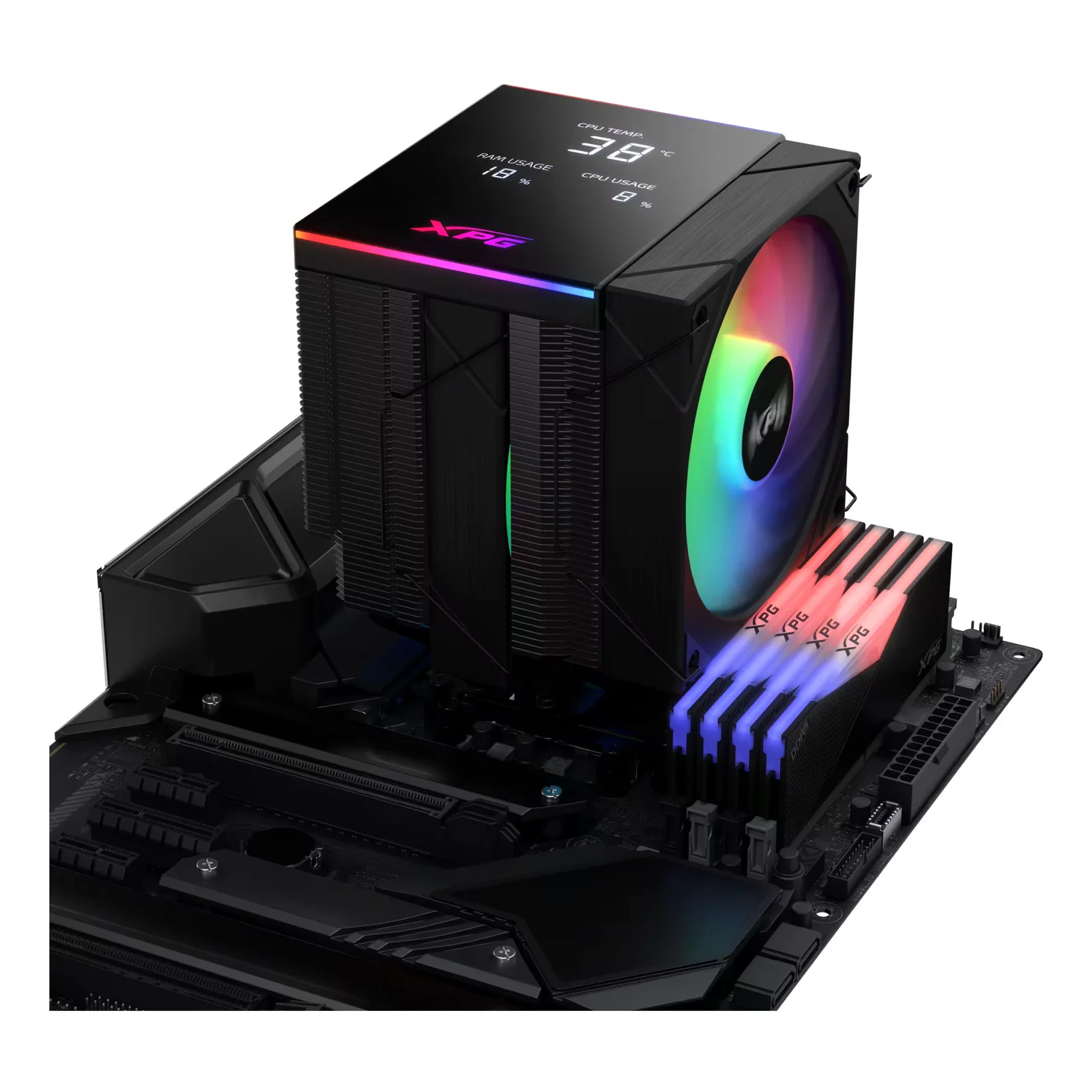 XPG MAESTRO PLUS 62DA Processeur Refroidisseur d'air 12 cm Noir