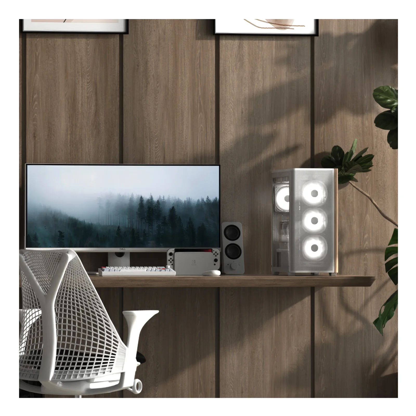 Aerocool D301A Mini Tower Blanc, Bois