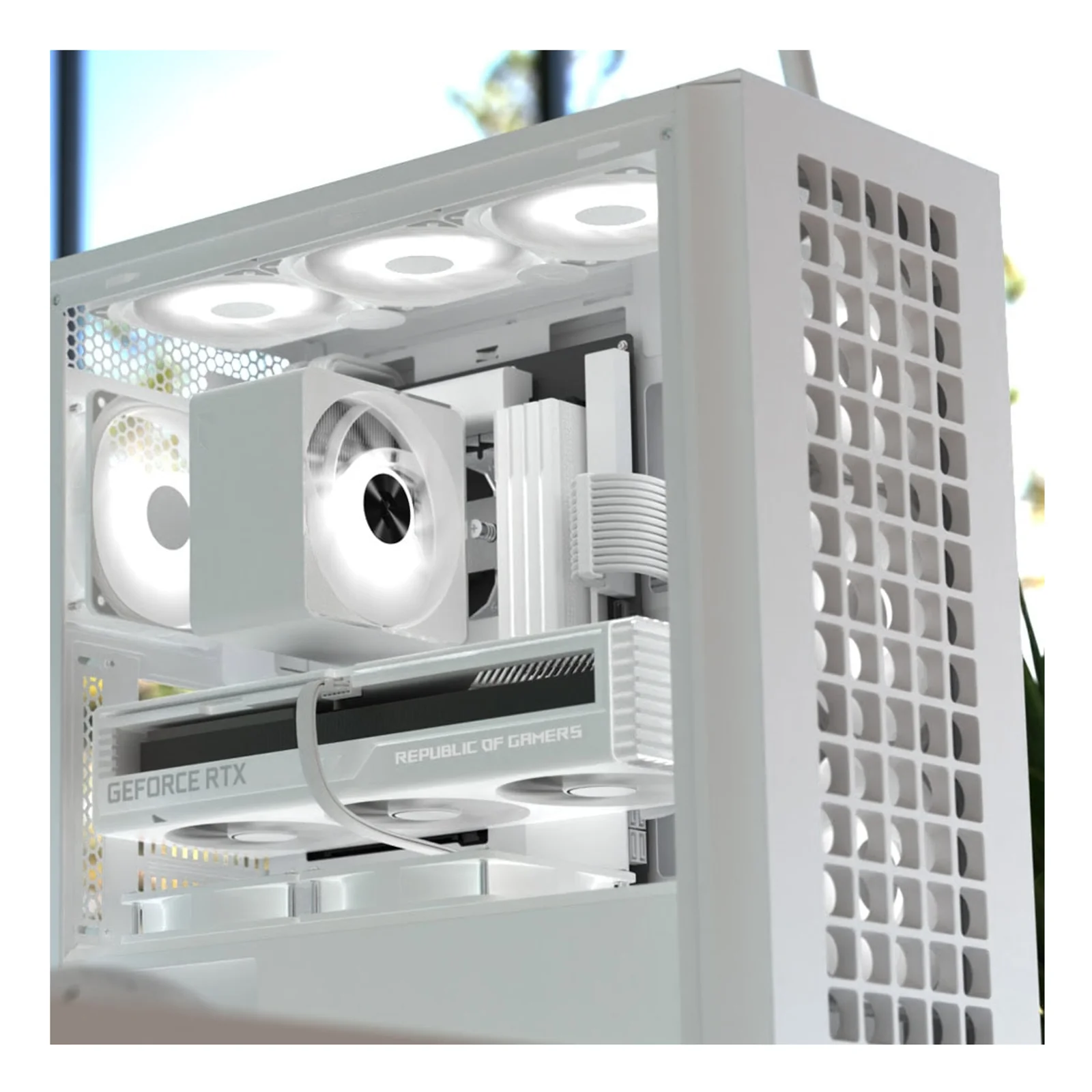 Aerocool D502A Midi Tower Blanc