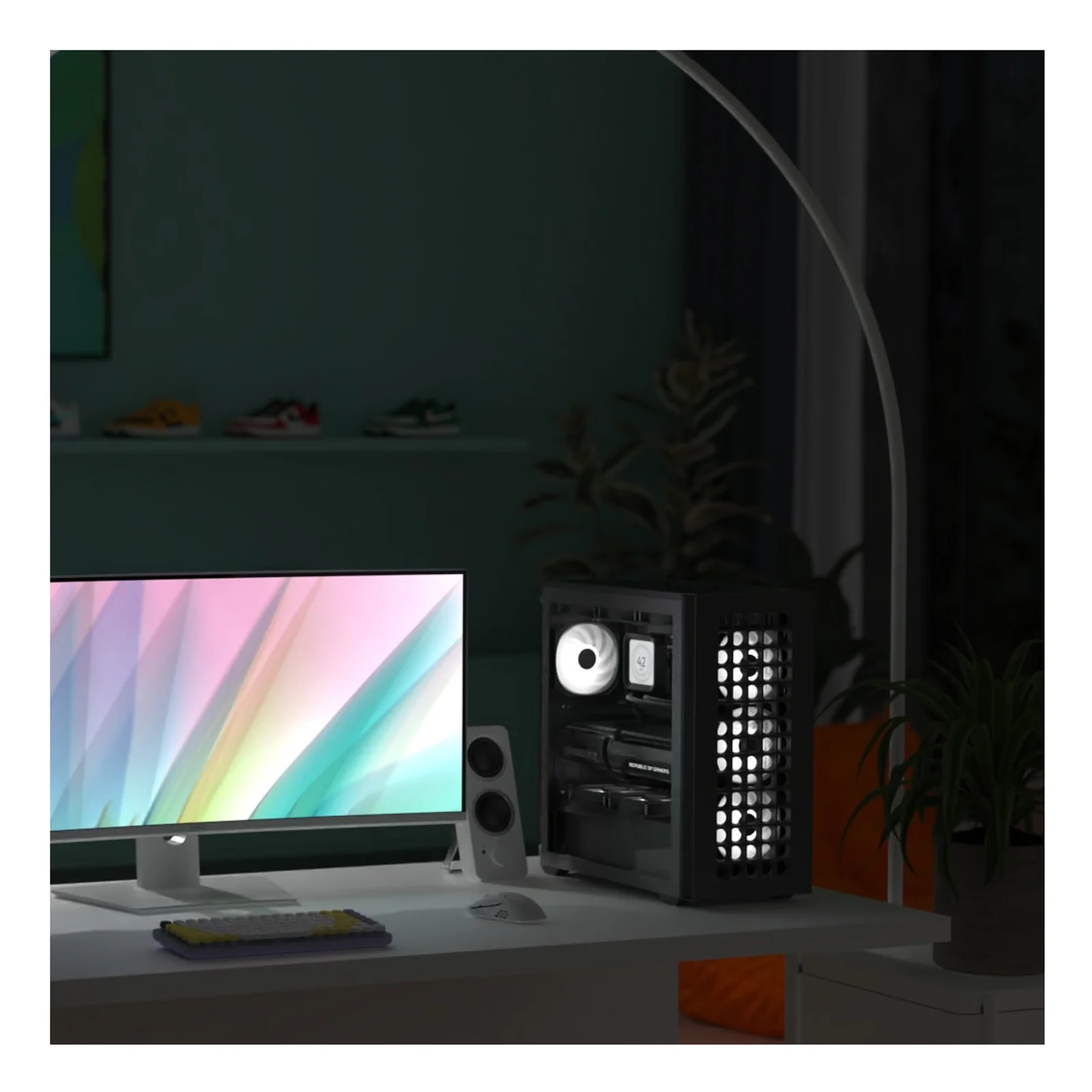 Aerocool D502A Midi Tower Blanc