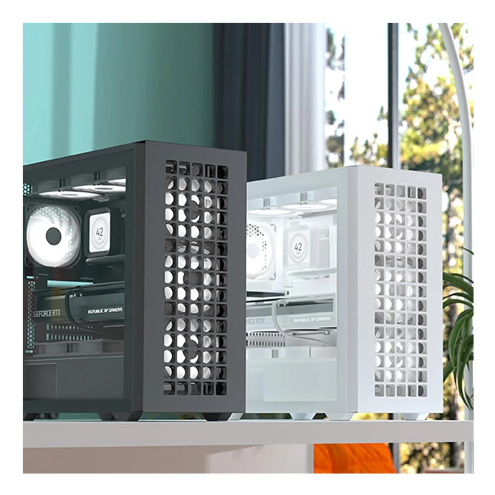 Aerocool D502A Midi Tower Blanc