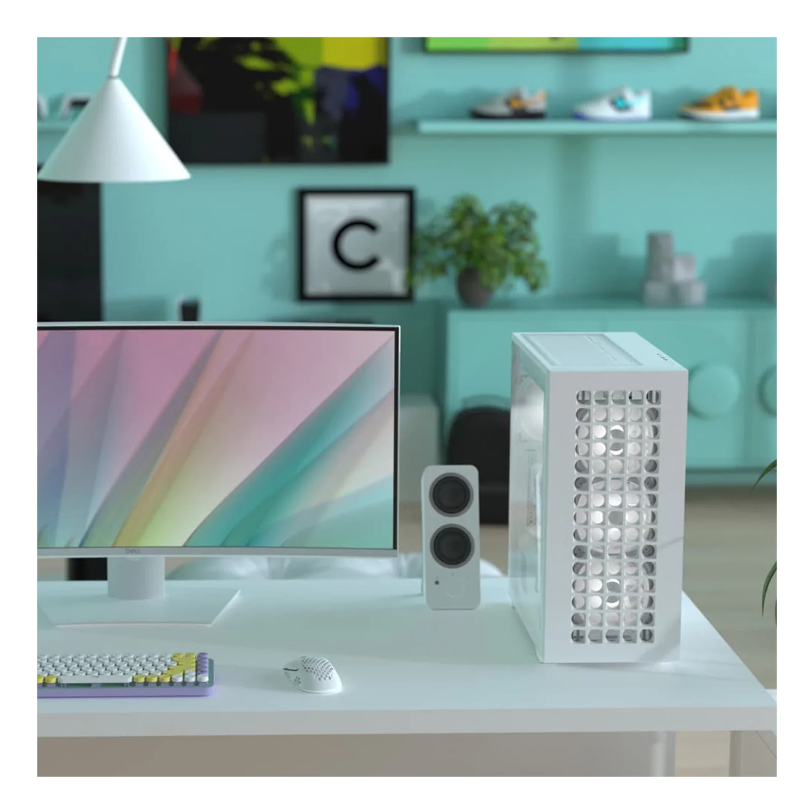 Aerocool D502A Midi Tower Blanc