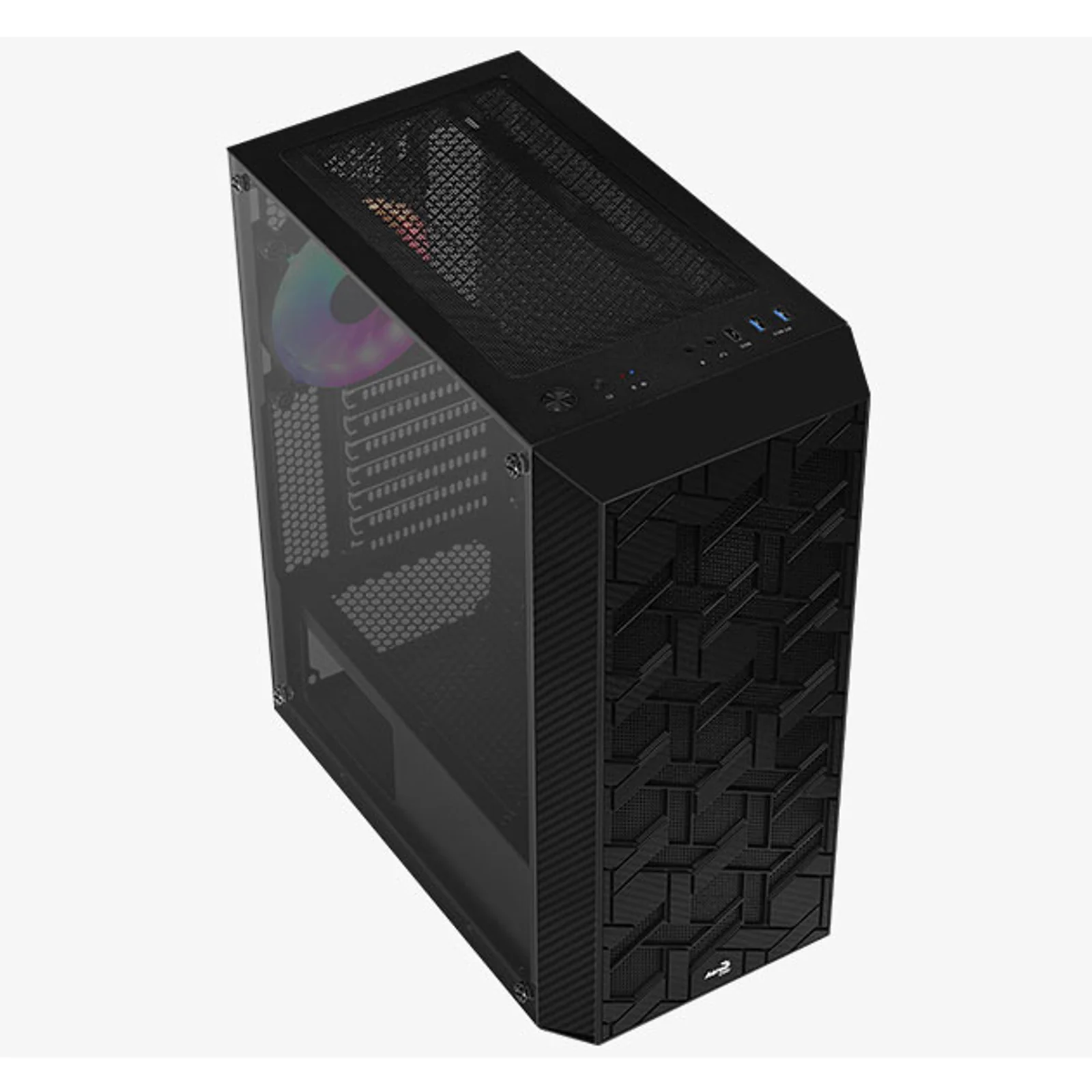 Aerocool Hive-G-BK-v3 Midi Tower Noir