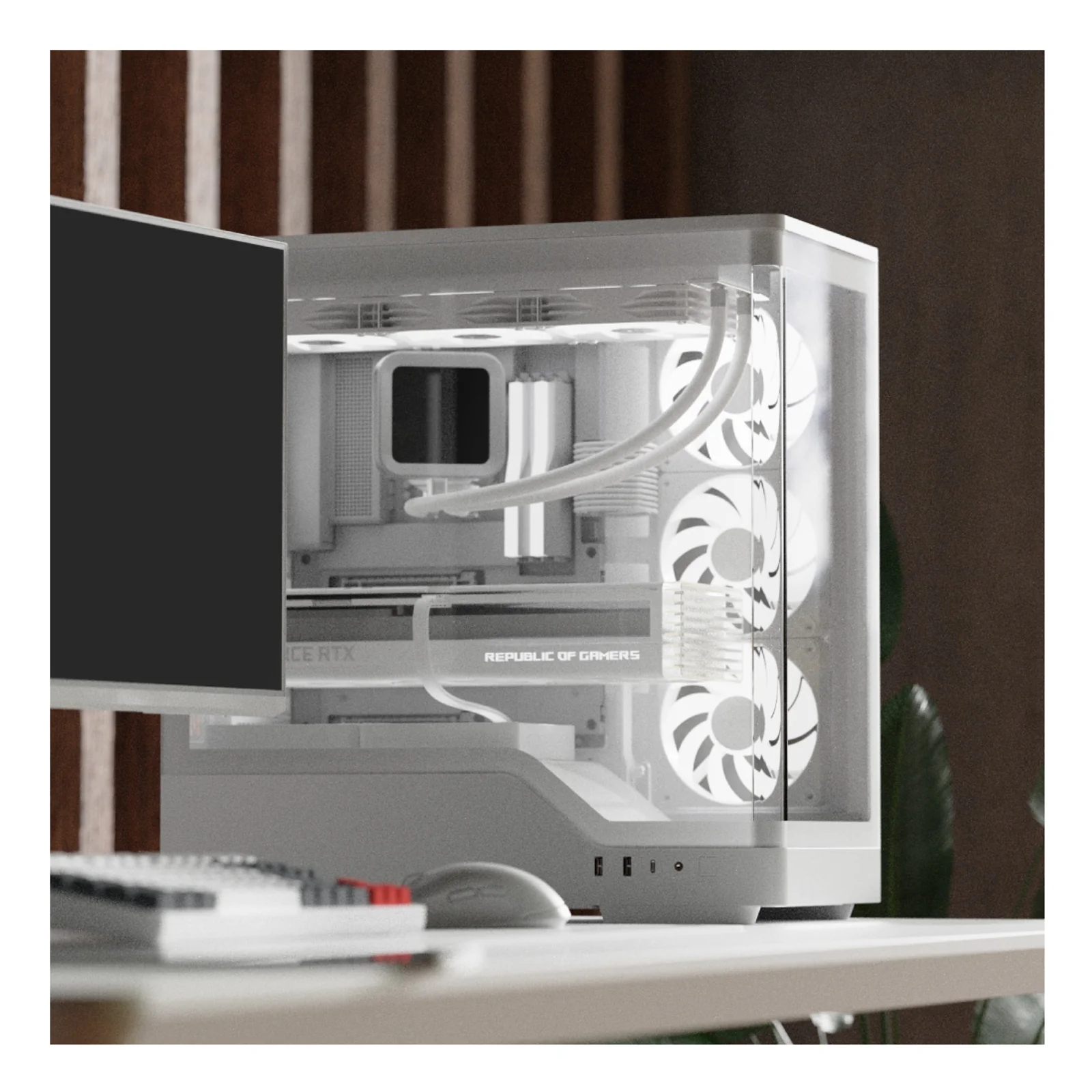 Aerocool P500A-WT Midi Tower Blanc
