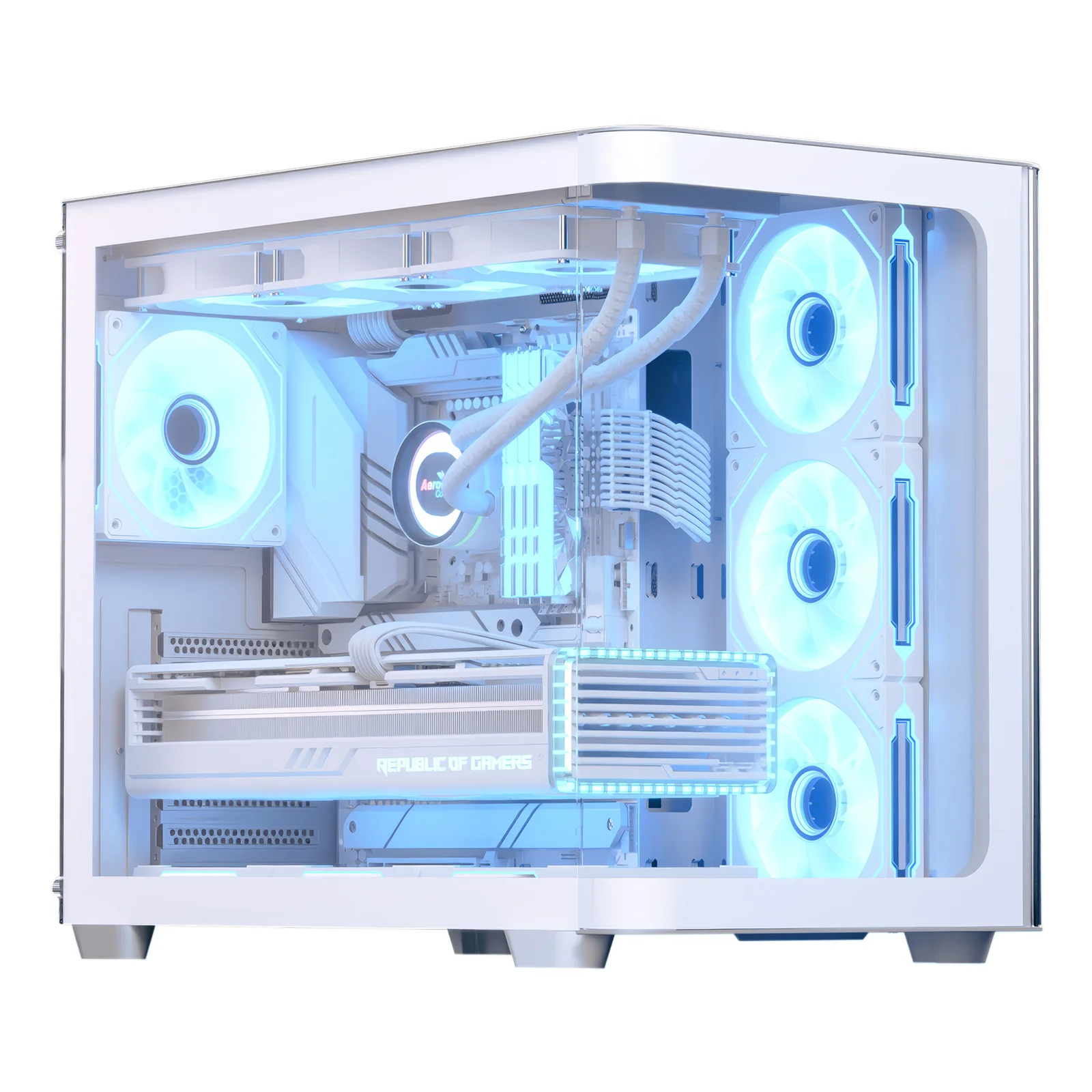 Aerocool P500C Midi Tower Blanc