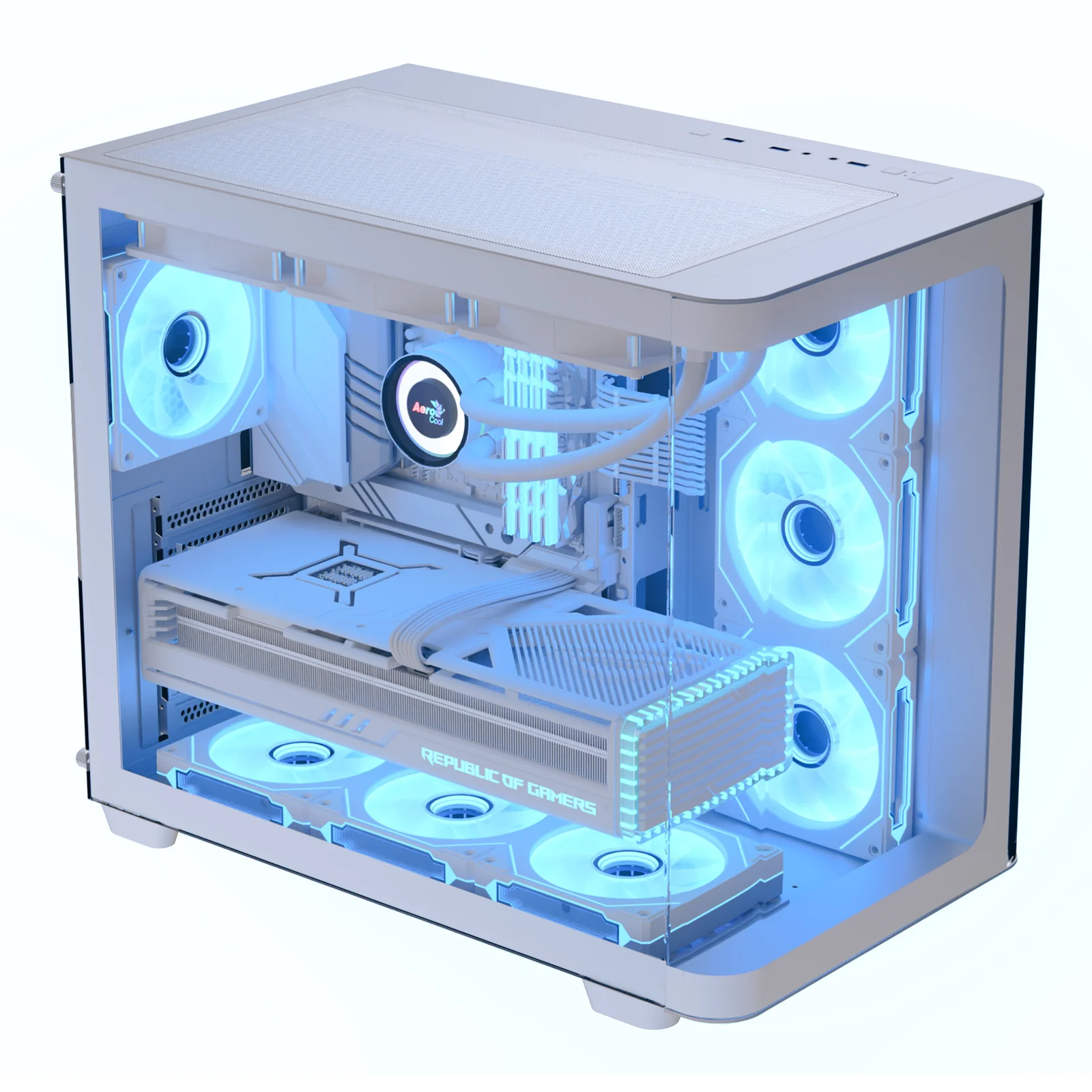 Aerocool P500C Midi Tower Blanc