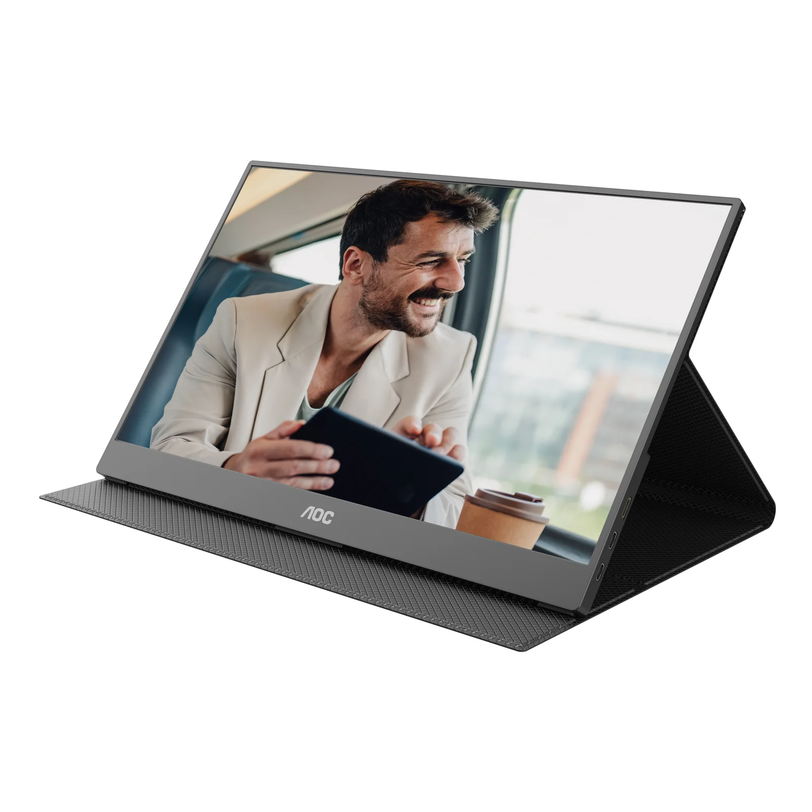 AOC 16T20E2 téléviseur et moniteur portables Moniteur portable Noir 39,6 cm (15.6") LED 1920 x 1080 pixels
