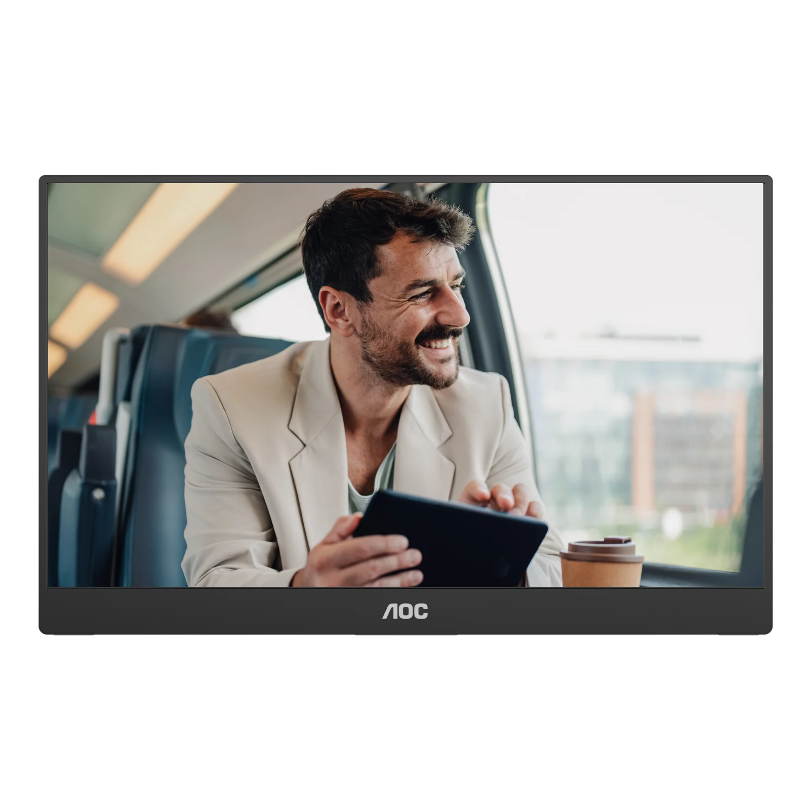 AOC 16T20E2 téléviseur et moniteur portables Moniteur portable Noir 39,6 cm (15.6") LED 1920 x 1080 pixels