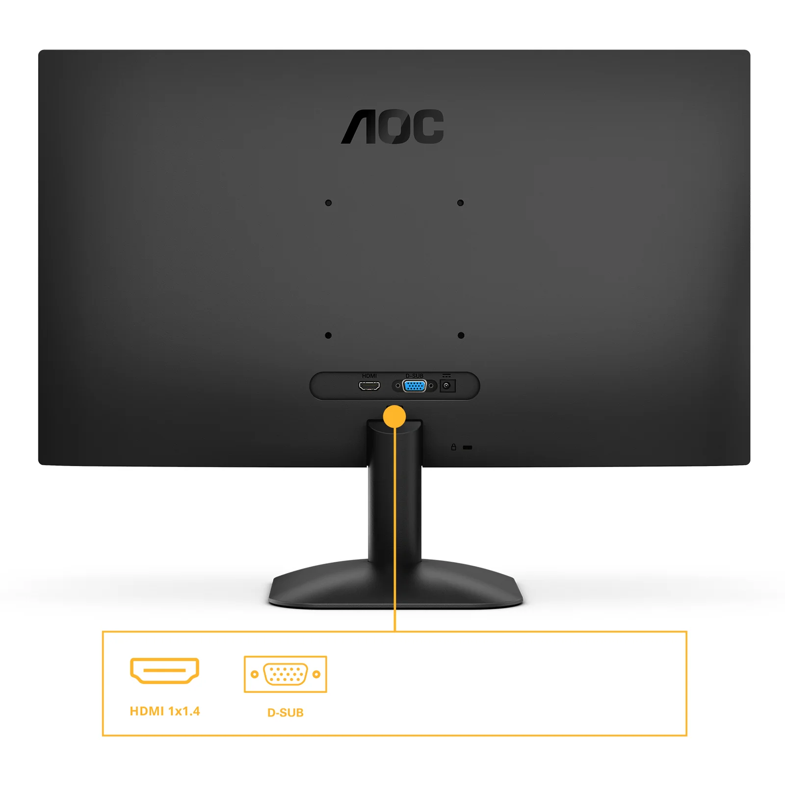 AOC 24B31H écran plat de PC 60,5 cm (23.8") 1920 x 1080 pixels Full HD Noir