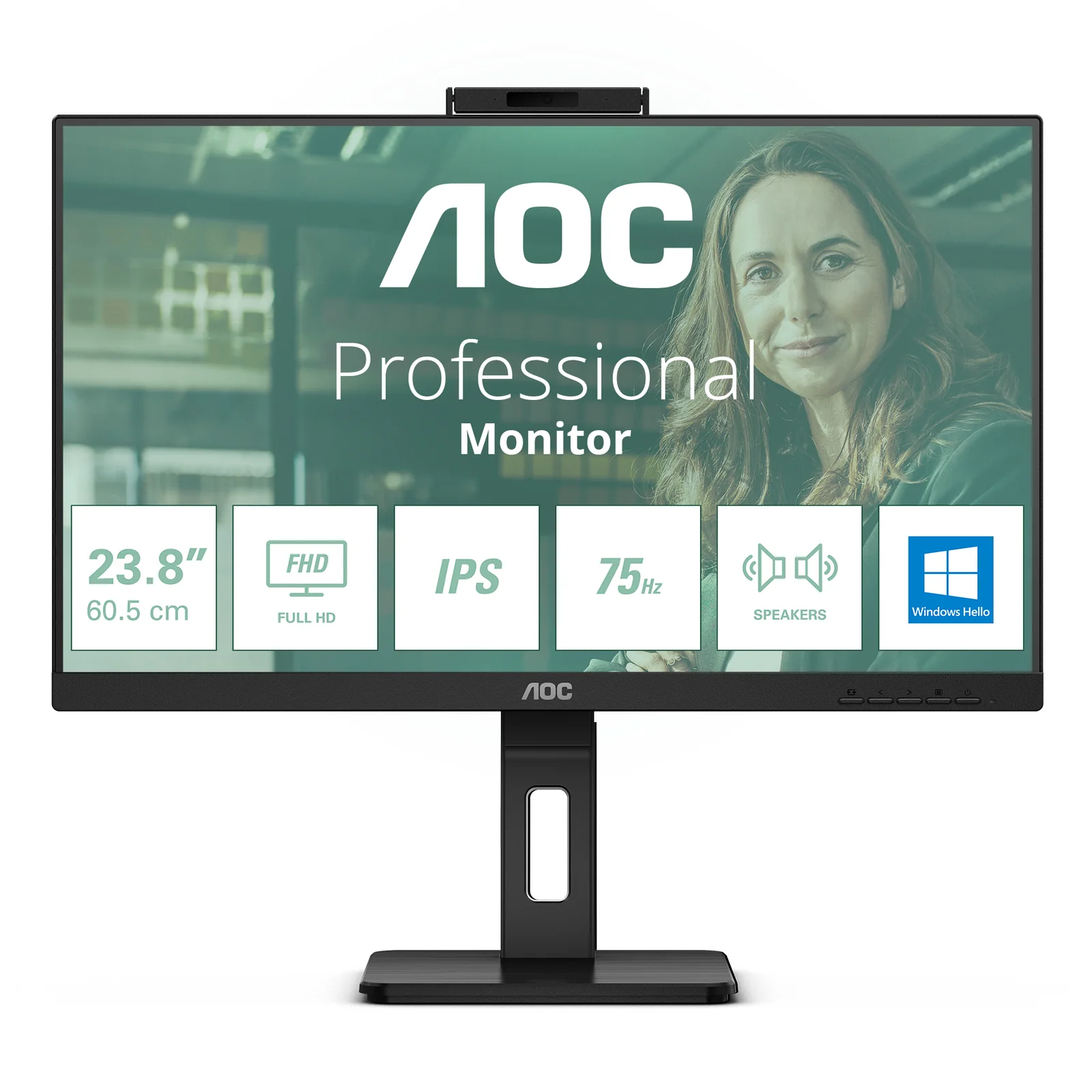 24P3CW écran plat de PC 60,5 cm (23.8") 1920 x 1080 pixels Full HD LED Noir