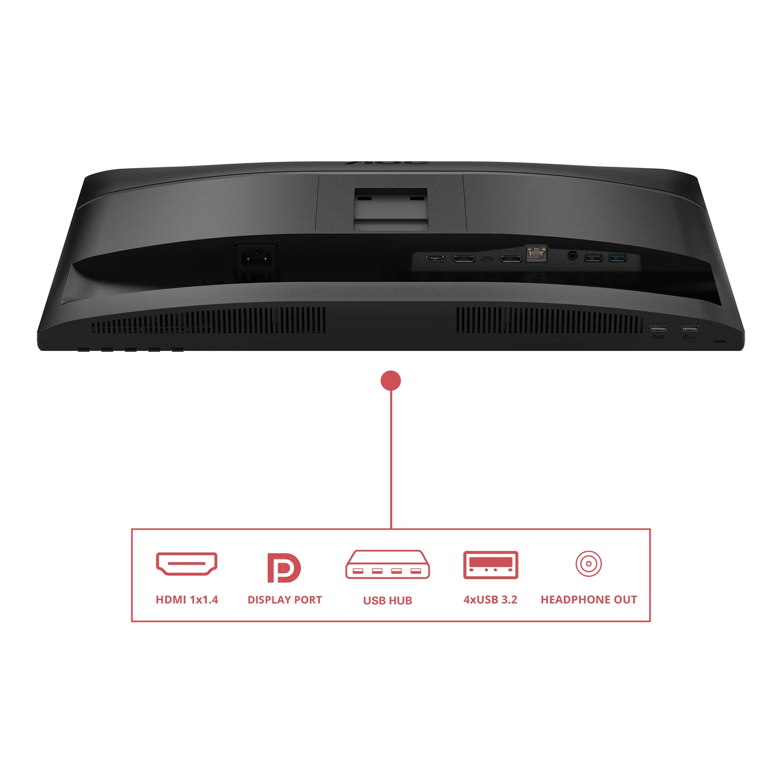 AOC E4 24E4CV écran plat de PC 60,5 cm (23.8") 1920 x 1080 pixels Full HD LED Noir