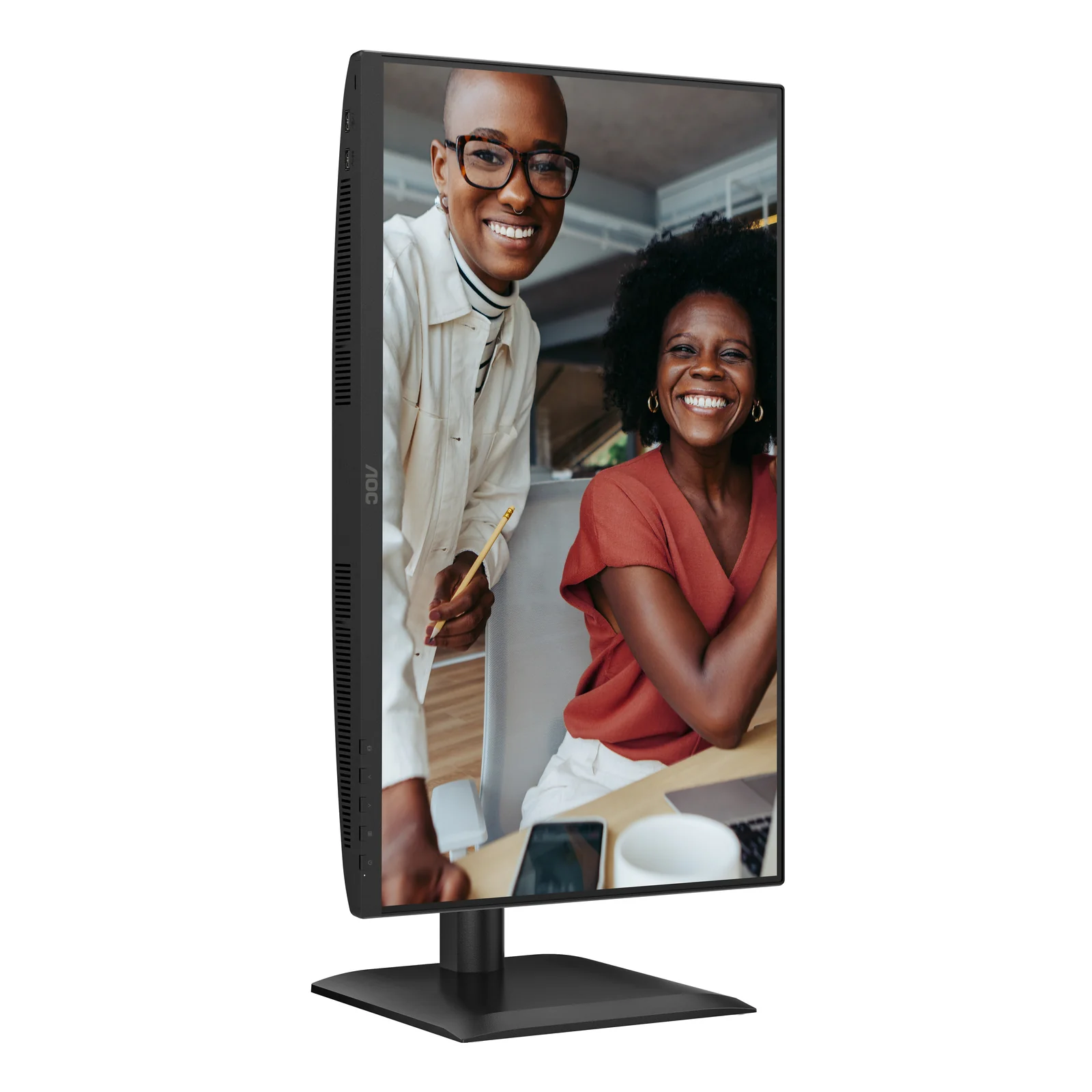 AOC E4 24E4CV écran plat de PC 60,5 cm (23.8") 1920 x 1080 pixels Full HD LED Noir