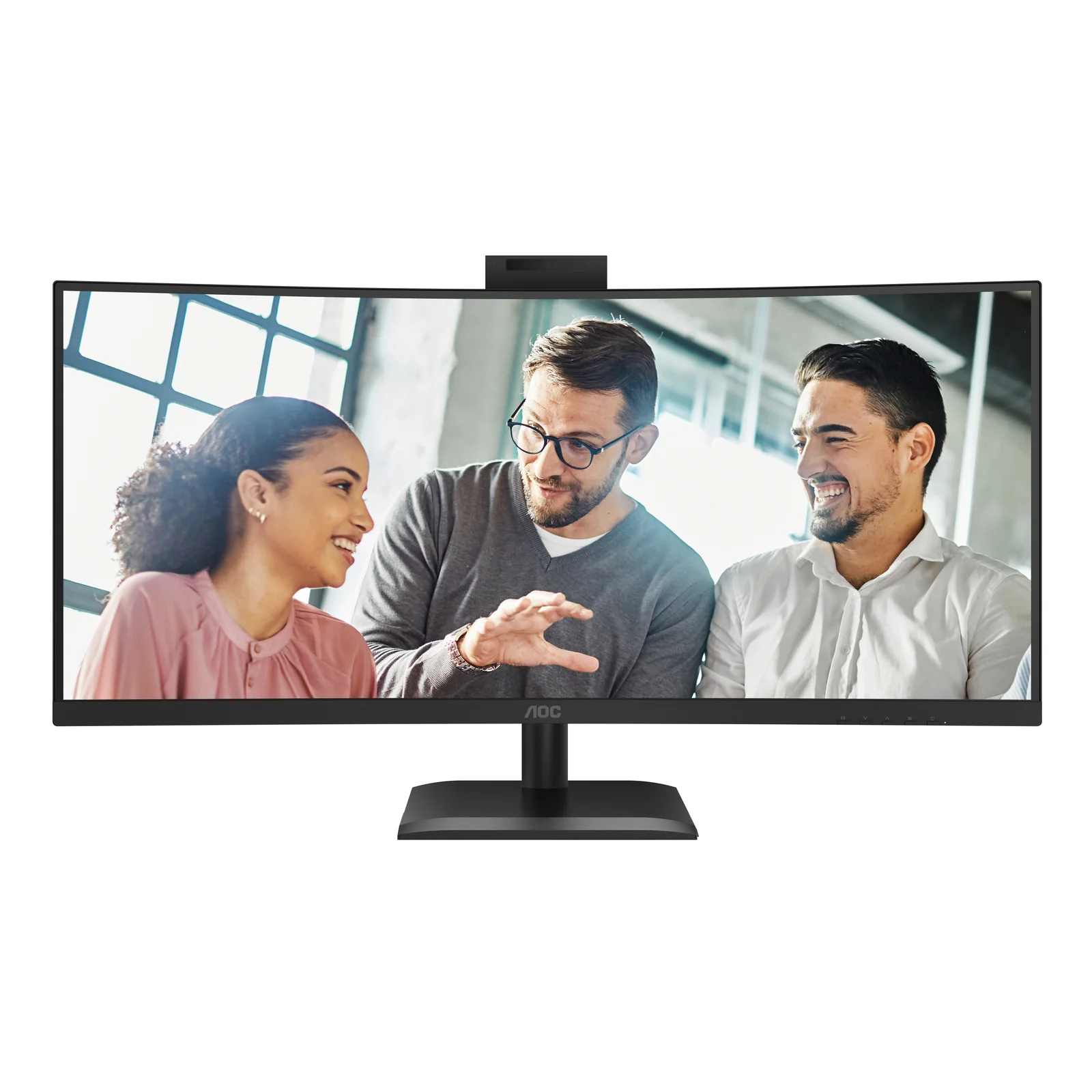 AOC E4 CU34E4CW écran plat de PC 86,4 cm (34") 3440 x 1440 pixels UltraWide Quad HD LED Noir