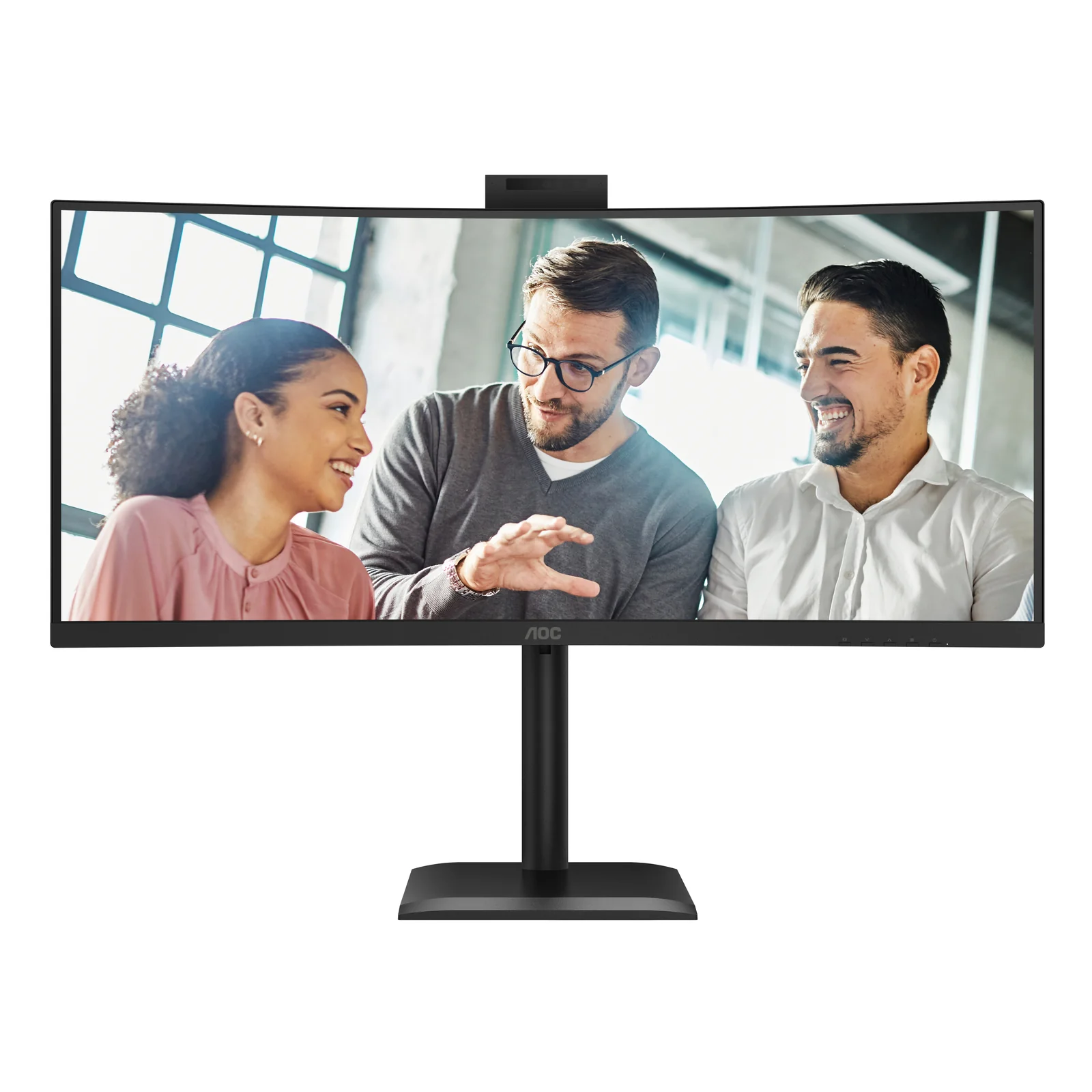 AOC E4 CU34E4CW écran plat de PC 86,4 cm (34") 3440 x 1440 pixels UltraWide Quad HD LED Noir