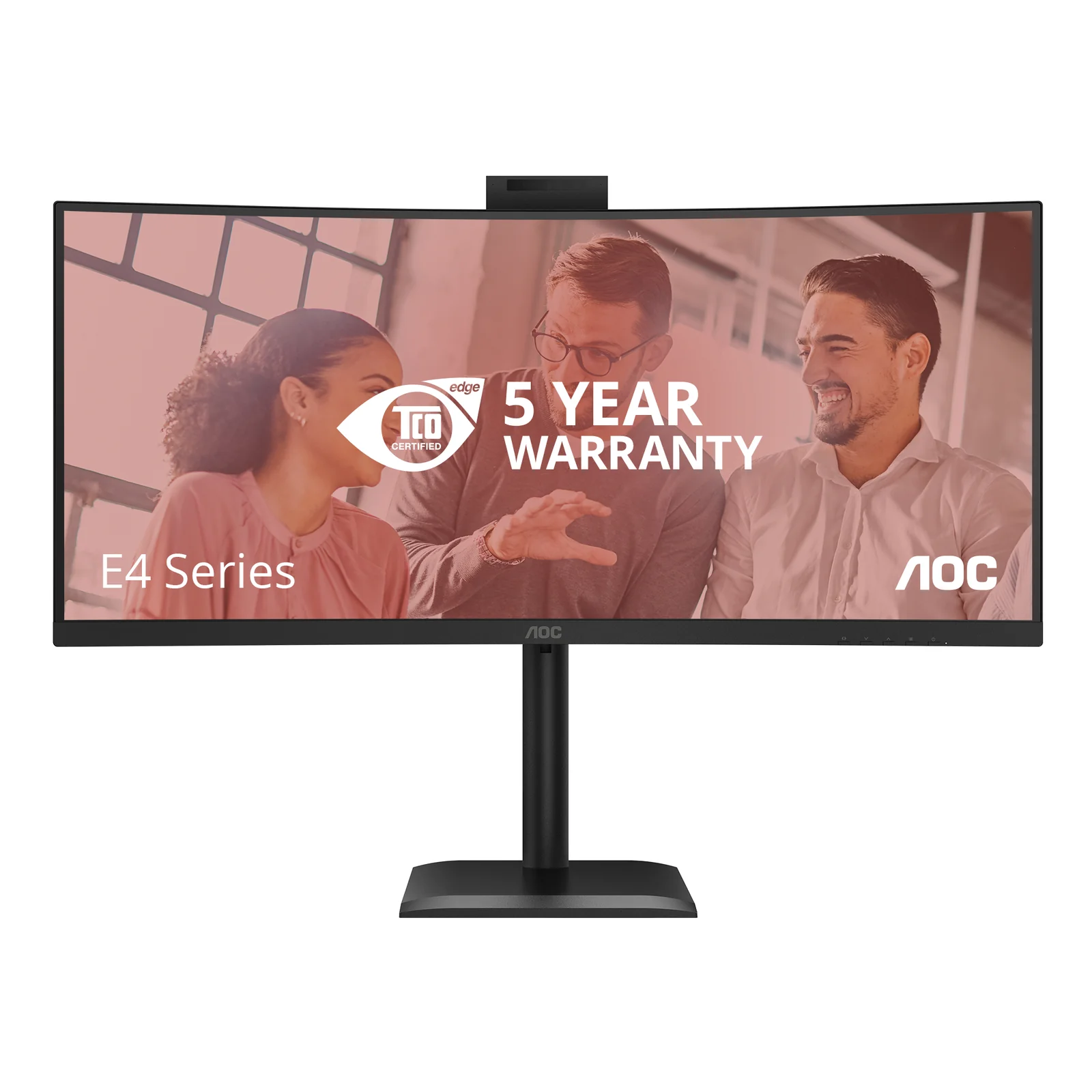 AOC E4 CU34E4CW écran plat de PC 86,4 cm (34") 3440 x 1440 pixels UltraWide Quad HD LED Noir