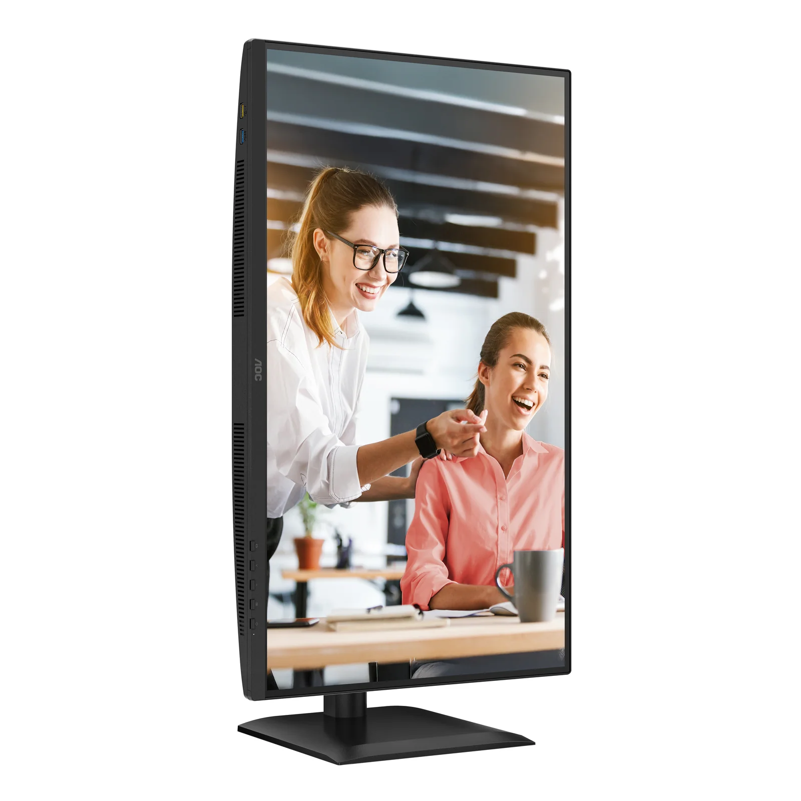 AOC E4 Q27E4CV écran plat de PC 68,6 cm (27") 2560 x 1440 pixels Quad HD LED Noir