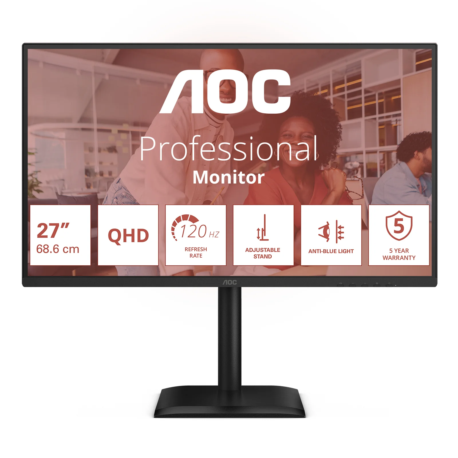 E4 Q27E4U écran plat de PC 68,6 cm (27") 2560 x 1440 pixels Quad HD LED Noir