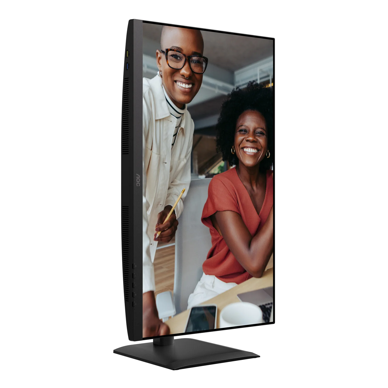 AOC E4 U27E4CV écran plat de PC 68,6 cm (27") 3840 x 2160 pixels 4K Ultra HD LED Noir