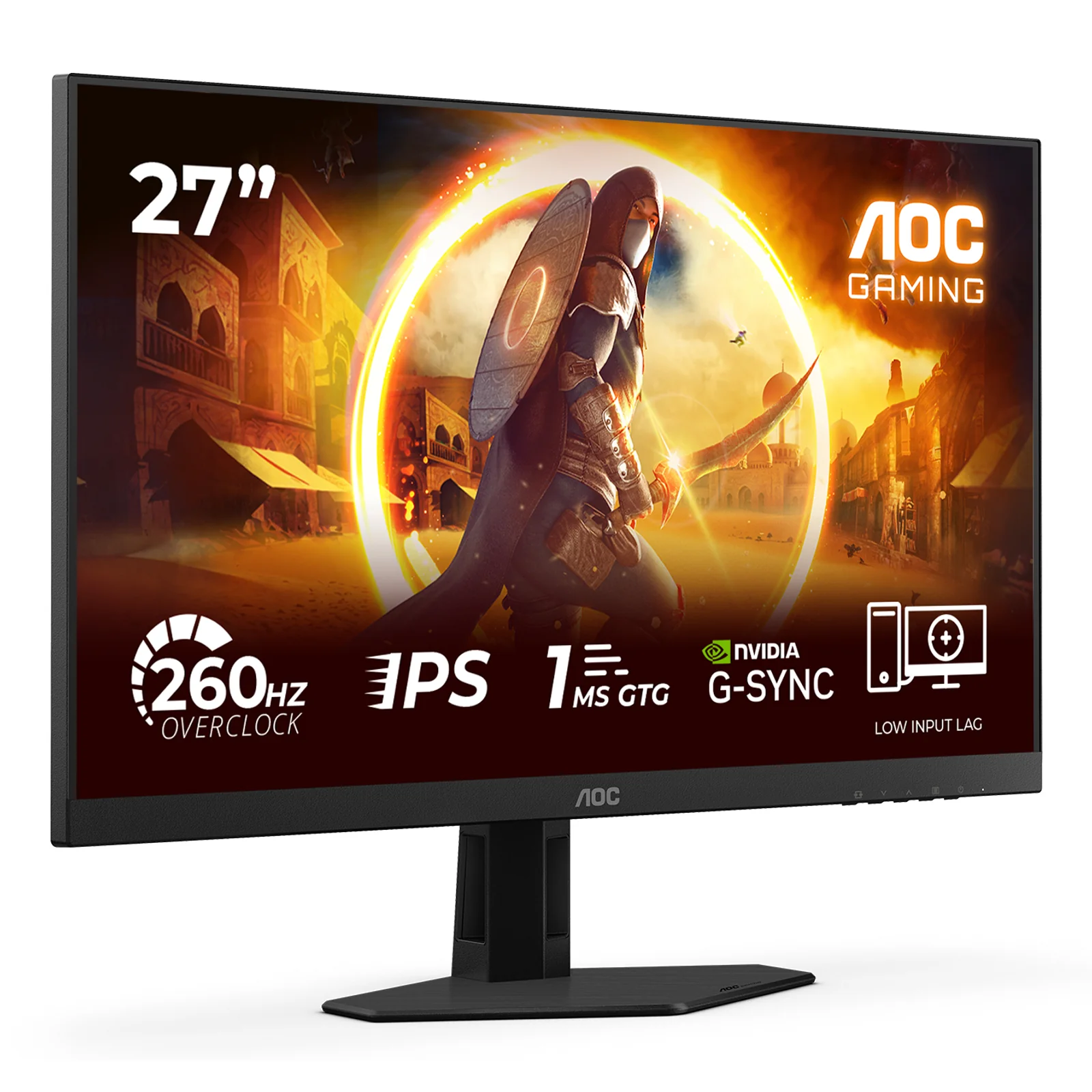AOC G4 27G4ZRE écran plat de PC 68,6 cm (27") 1920 x 1080 pixels Full HD LED Noir, Rouge