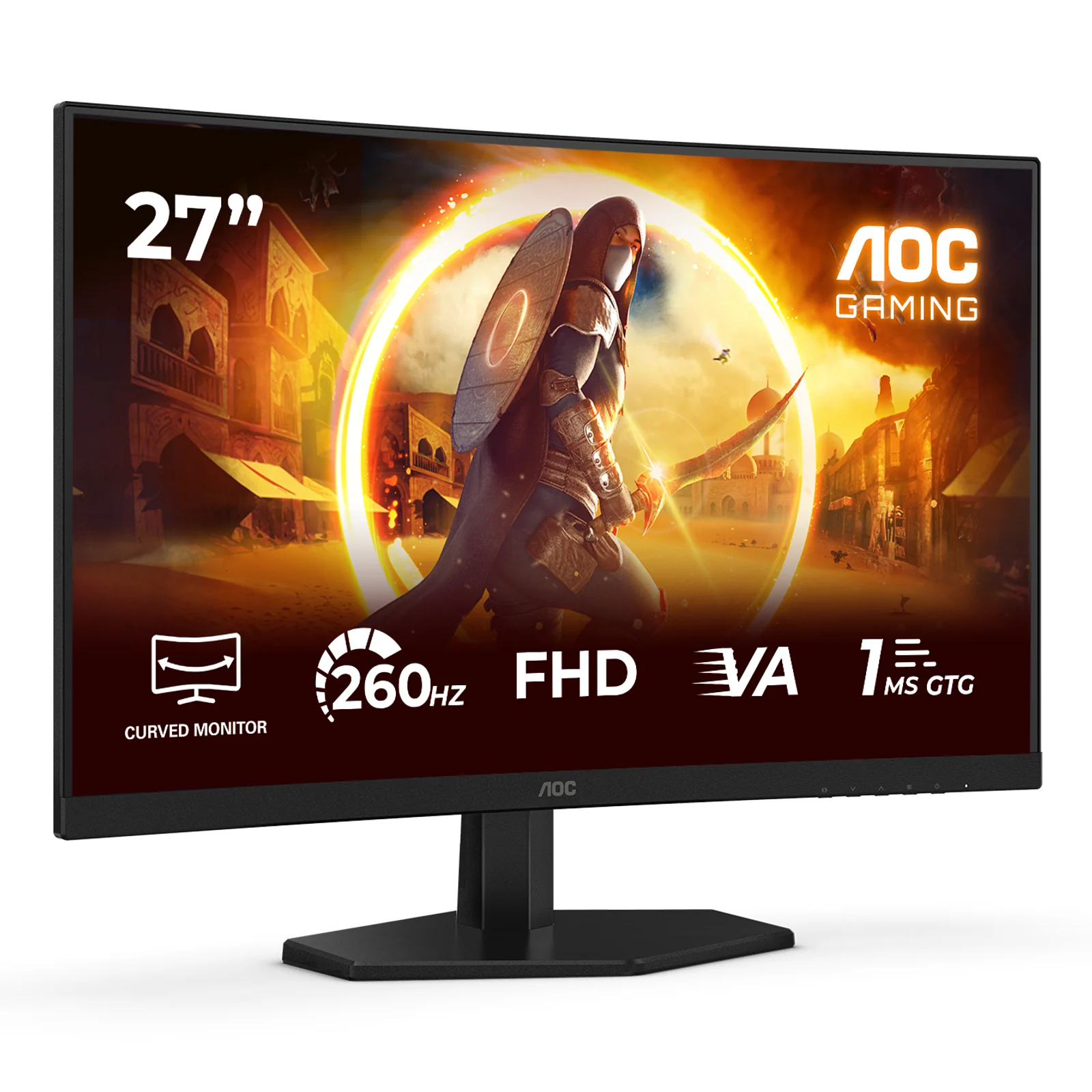 AOC G4 C27G42ZE écran plat de PC 68,6 cm (27") 1920 x 1080 pixels Full HD LCD Noir, Rouge
