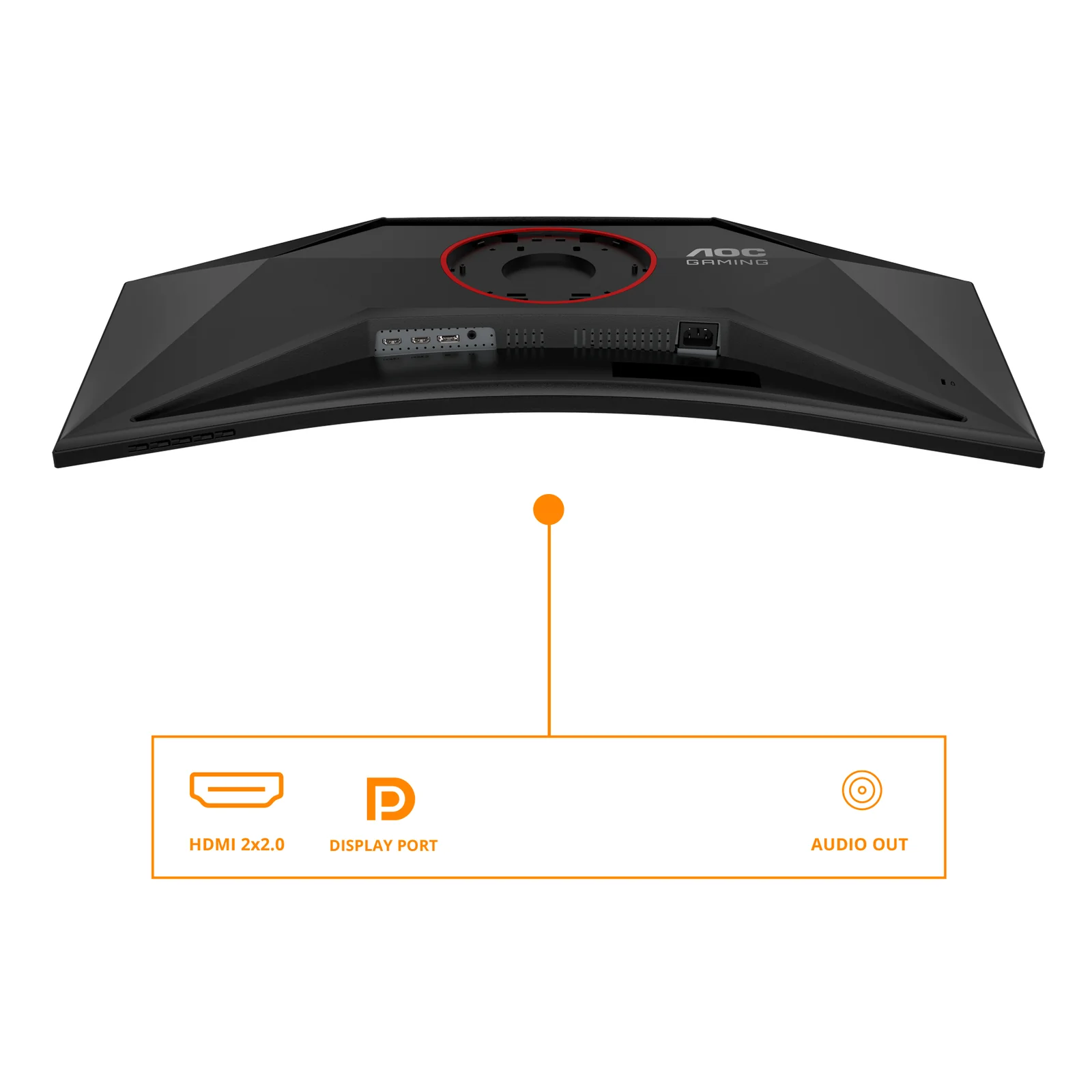 AOC G4 CU34G4 écran plat de PC 86,4 cm (34") 3440 x 1440 pixels Wide Quad HD LED Noir, Rouge