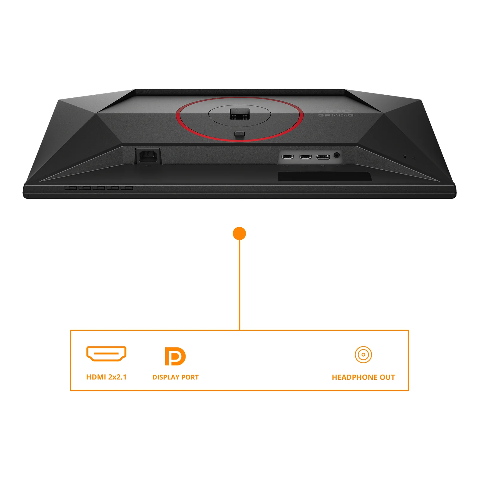 AOC G4 Q25G4SR écran plat de PC 62,2 cm (24.5") 2560 x 1440 pixels Quad HD LED Noir, Rouge