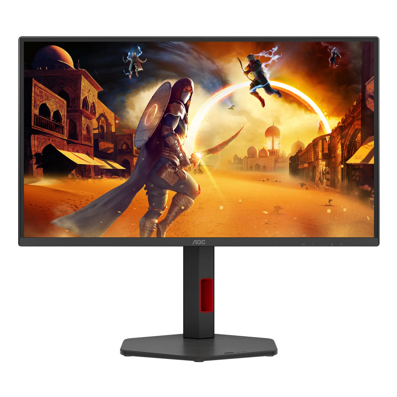 AOC G4 Q25G4SR écran plat de PC 62,2 cm (24.5") 2560 x 1440 pixels Quad HD LED Noir, Rouge