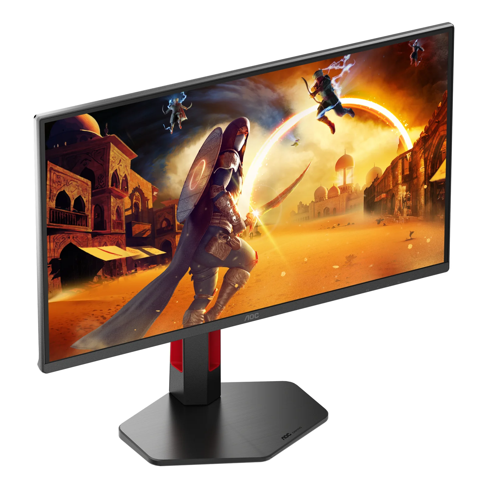 AOC G4 Q25G4SR écran plat de PC 62,2 cm (24.5") 2560 x 1440 pixels Quad HD LED Noir, Rouge