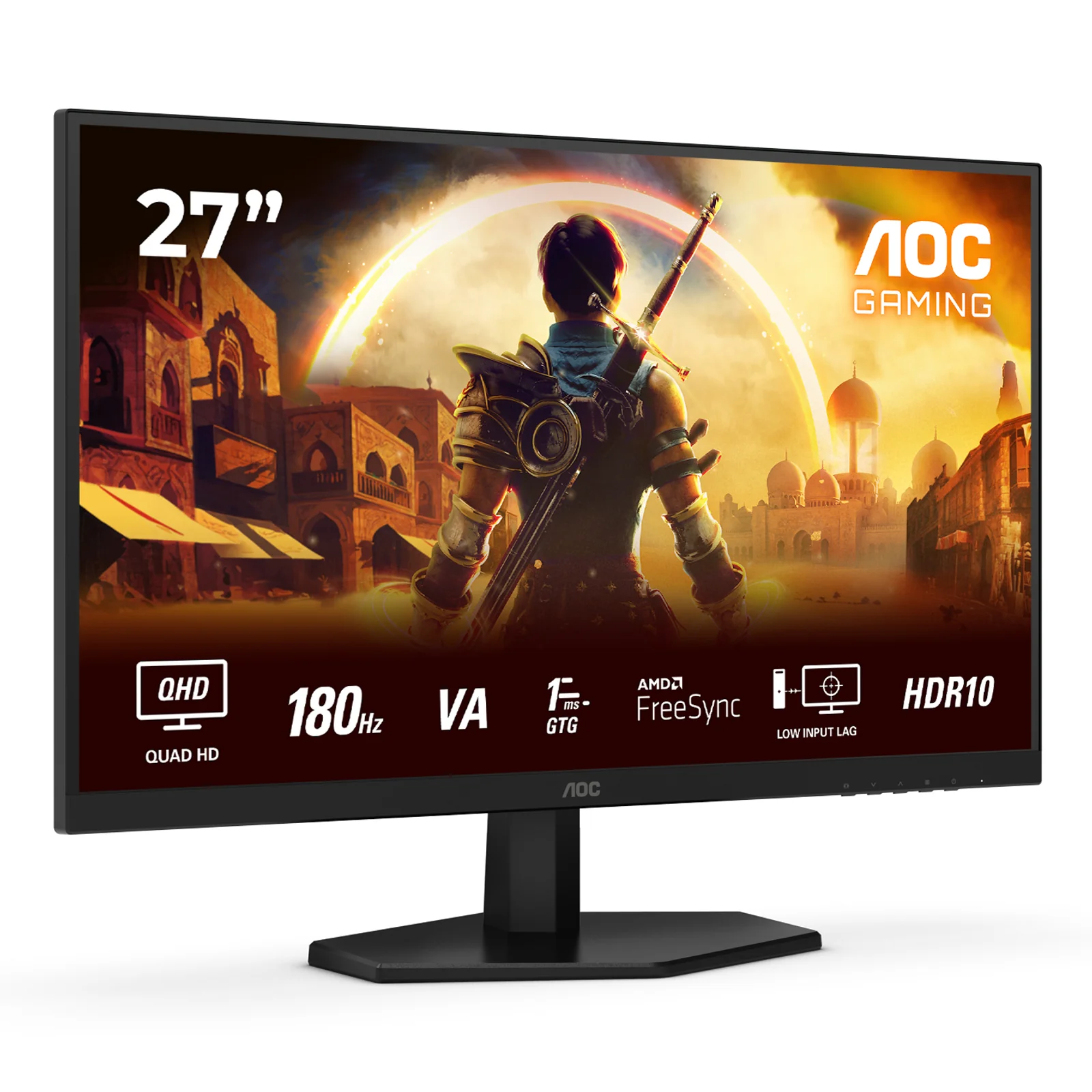 AOC G4 Q27G42XNE écran plat de PC 68,6 cm (27") 2560 x 1440 pixels Quad HD LED Noir, Rouge