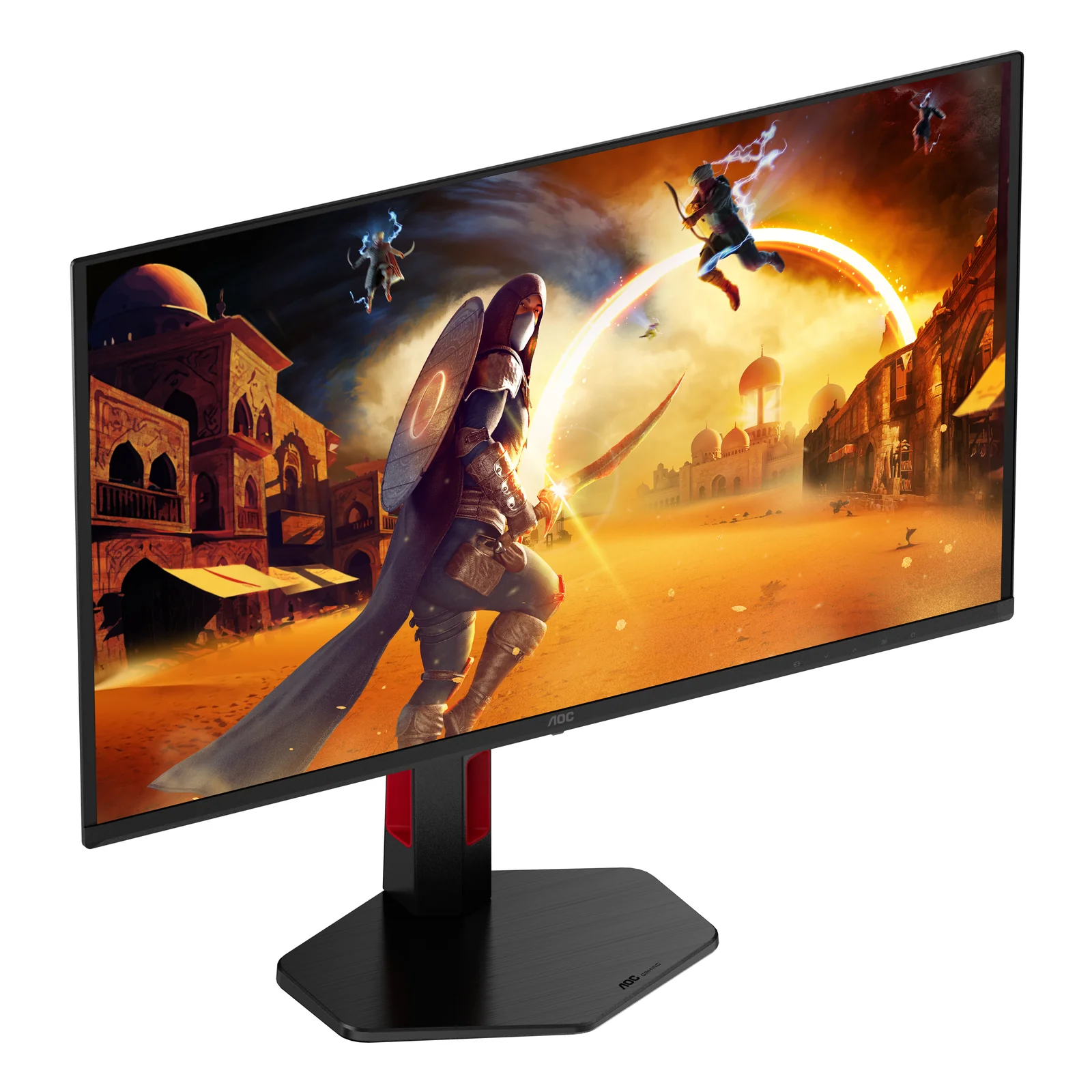 AOC G4 Q27G4SDR écran plat de PC 67,3 cm (26.5") 2560 x 1440 pixels Quad HD QD-OLED Noir, Rouge