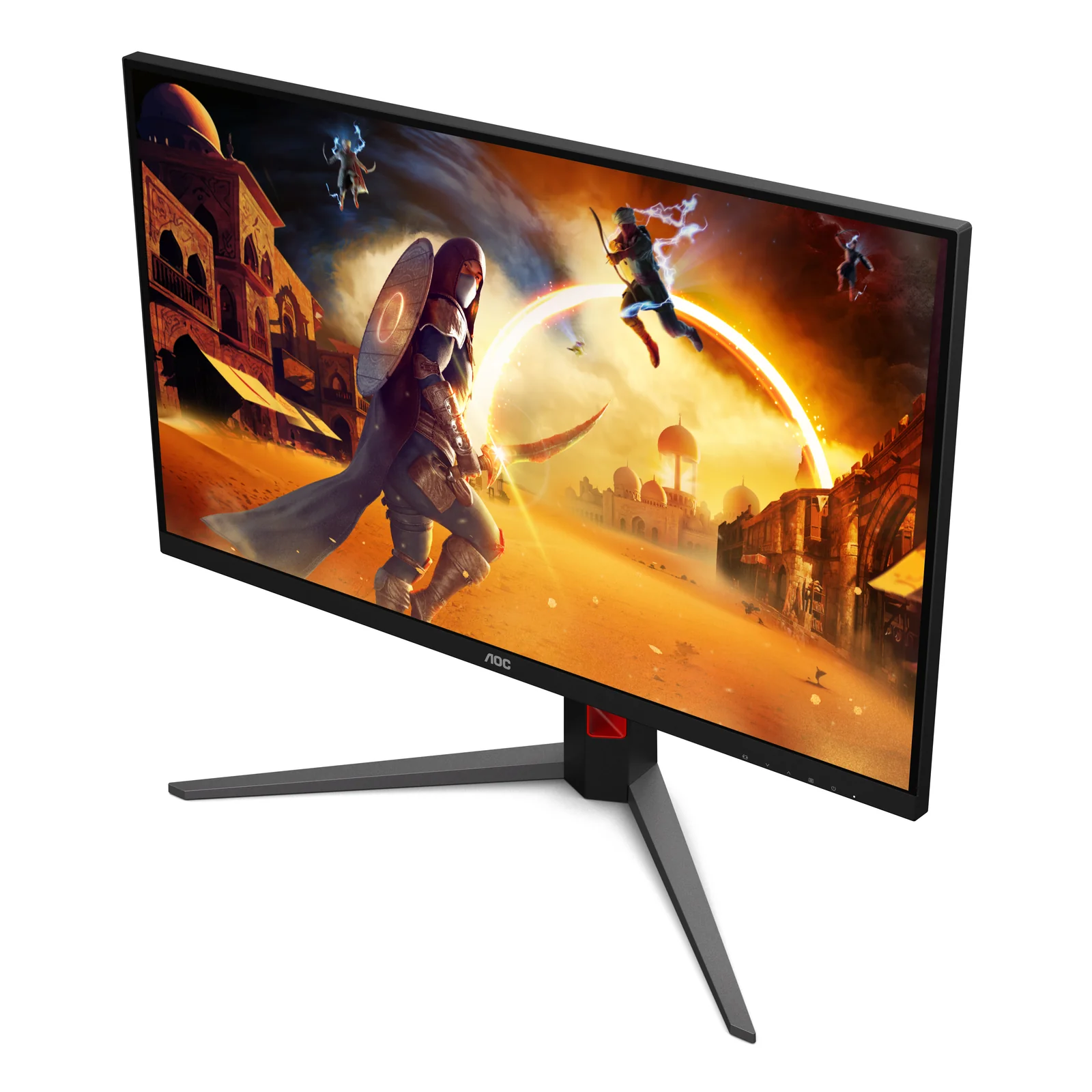 AOC G4 U32G4U écran plat de PC 80 cm (31.5") 3840 x 2160 pixels 4K Ultra HD Noir, Rouge