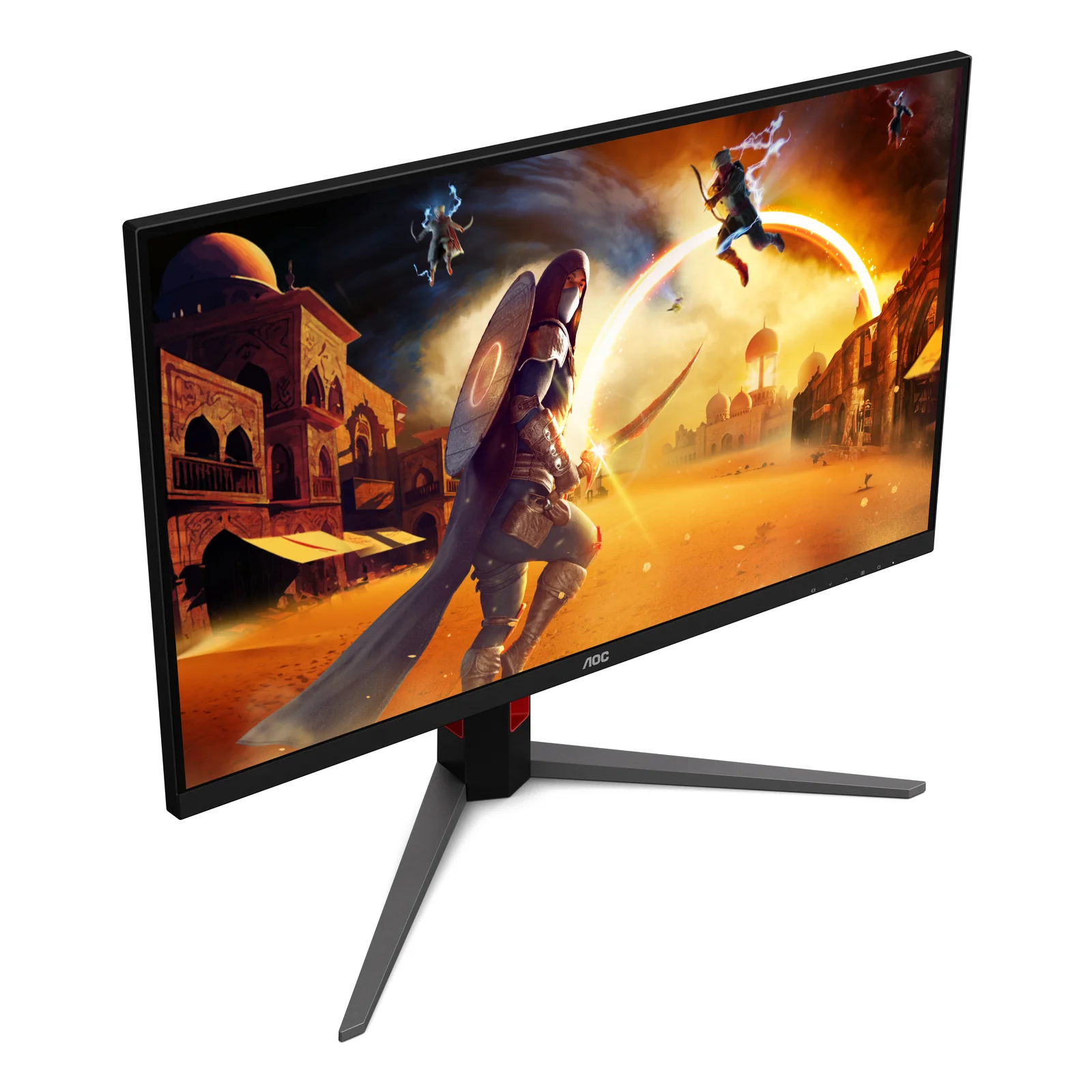 AOC G4 U32G4U écran plat de PC 80 cm (31.5") 3840 x 2160 pixels 4K Ultra HD Noir, Rouge