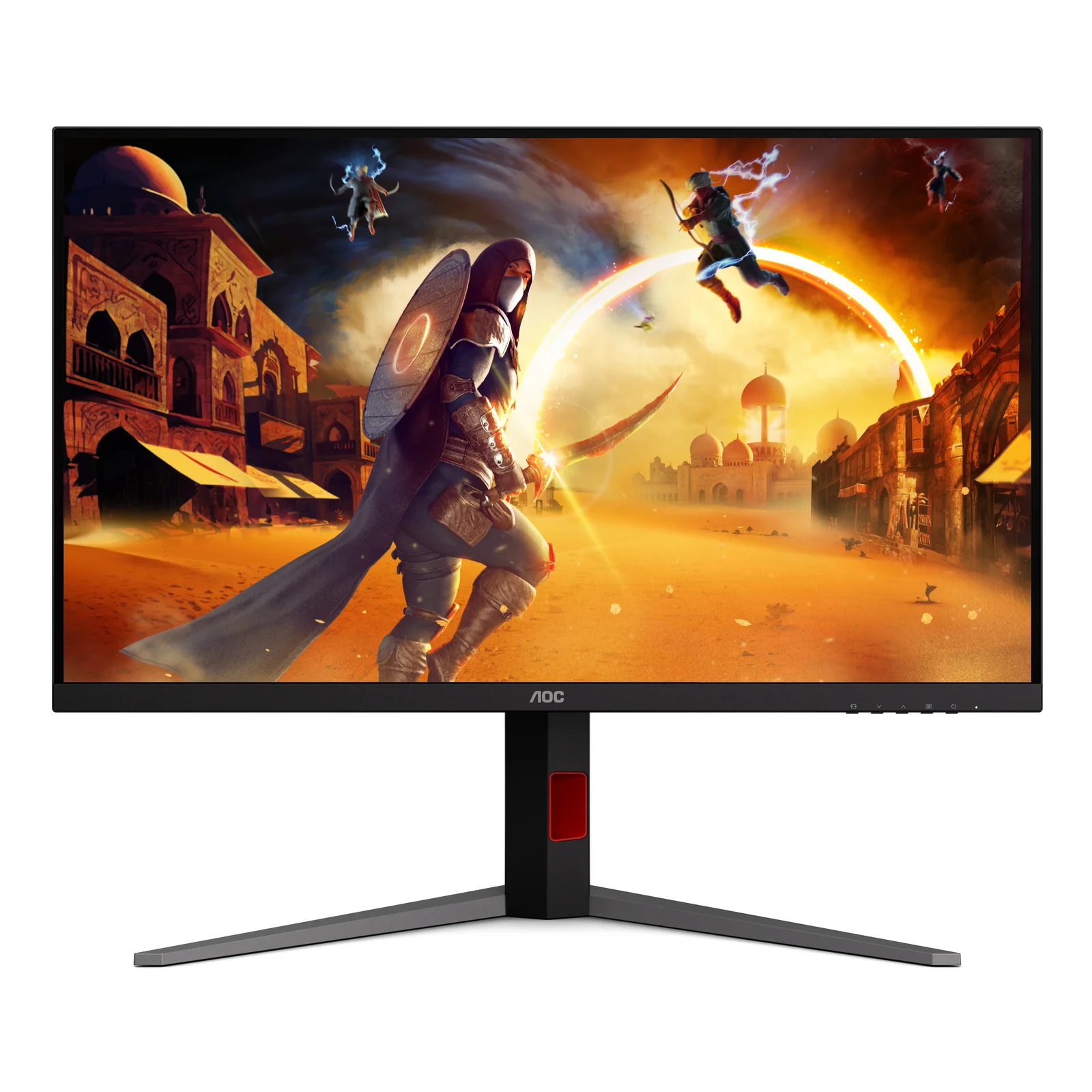 AOC G4 U32G4U écran plat de PC 80 cm (31.5") 3840 x 2160 pixels 4K Ultra HD Noir, Rouge