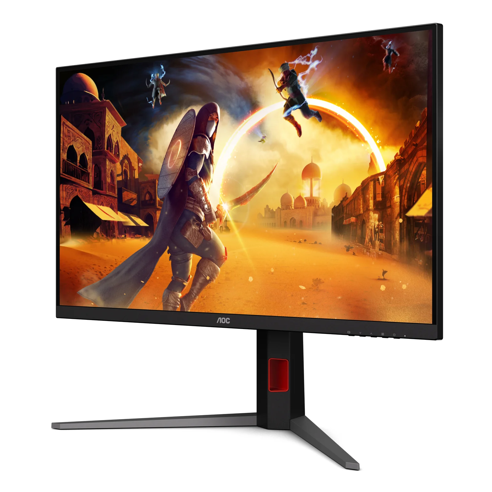 AOC G4 U32G4U écran plat de PC 80 cm (31.5") 3840 x 2160 pixels 4K Ultra HD Noir, Rouge
