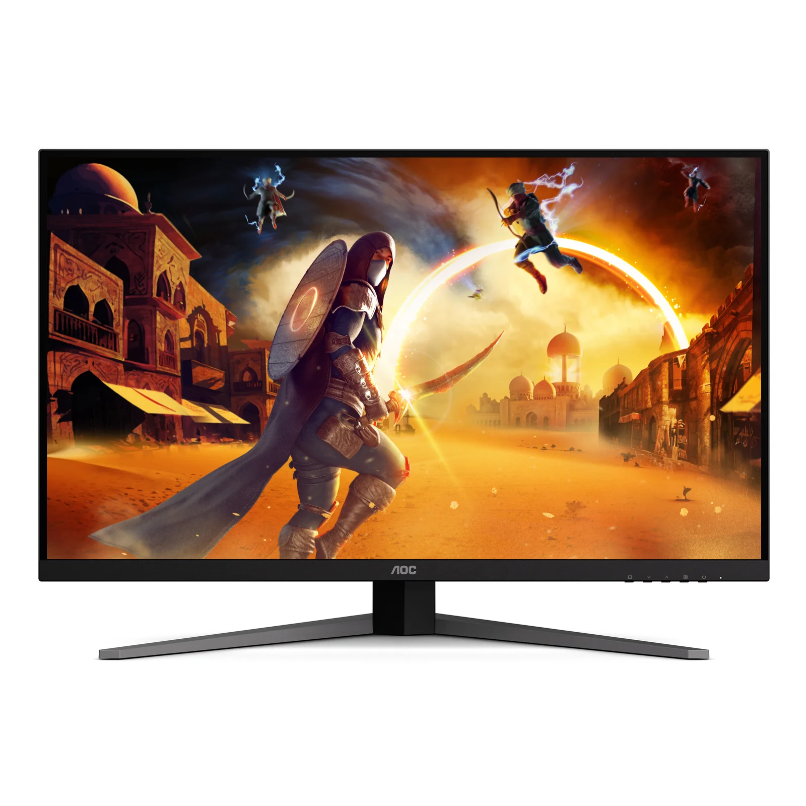 AOC G4 U32G4U écran plat de PC 80 cm (31.5") 3840 x 2160 pixels 4K Ultra HD Noir, Rouge